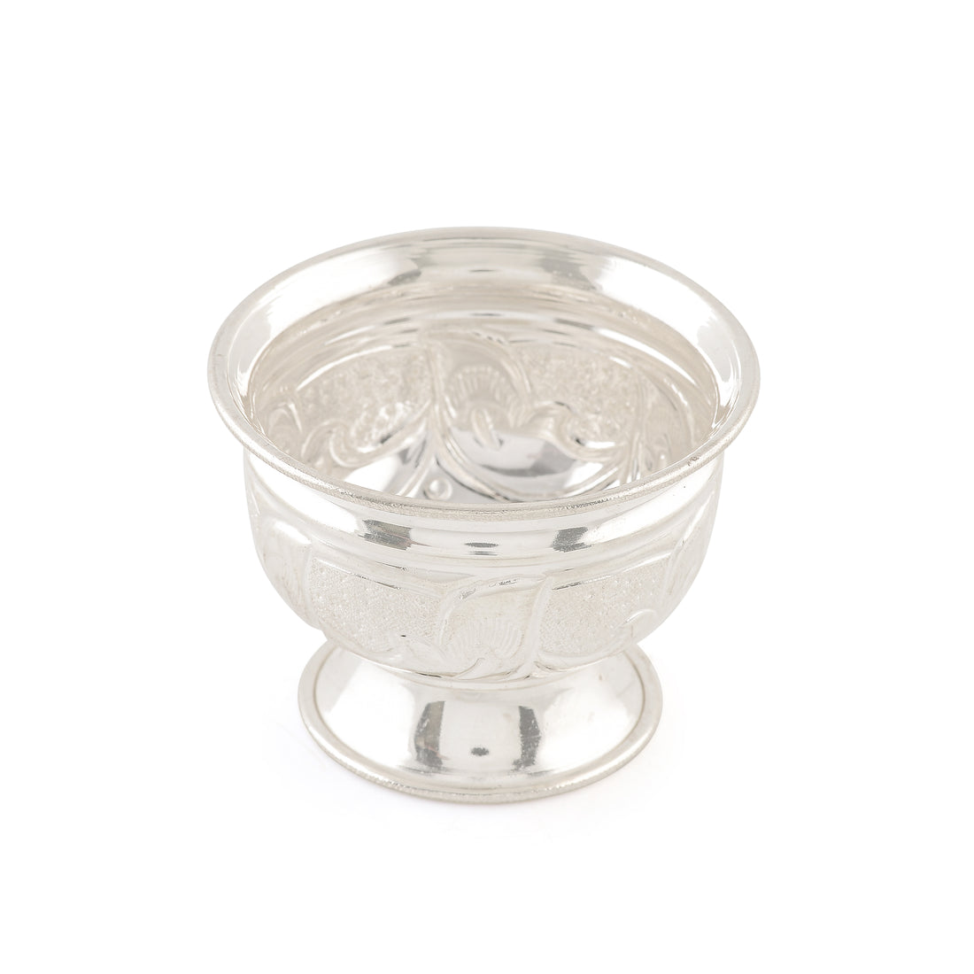 Silver 92.5 Leaf-Themed Bowl
