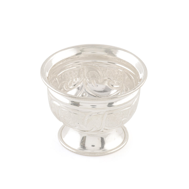 Silver 92.5 Leaf-Themed Bowl
