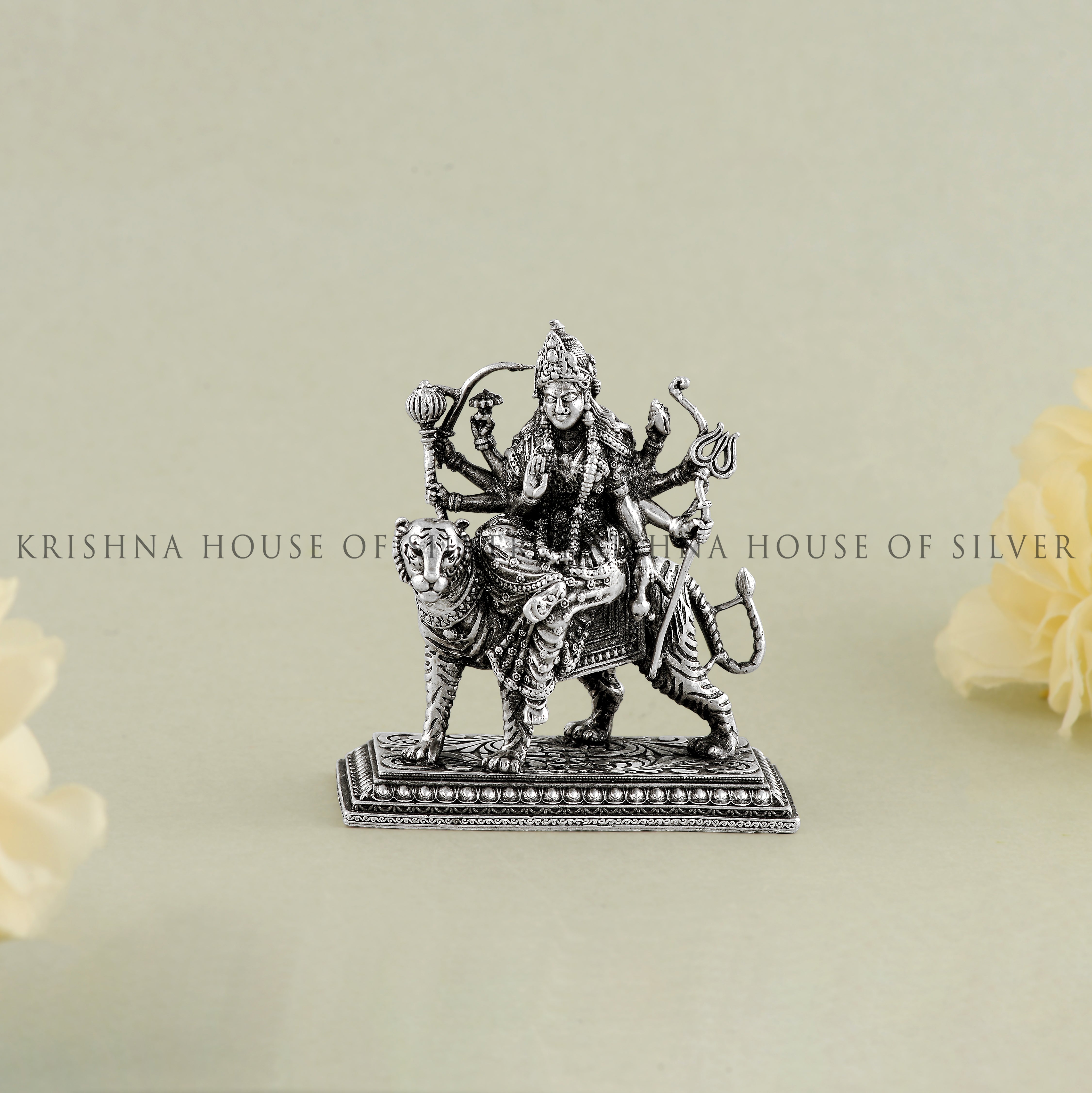 Pure Silver Maa Durga Idol