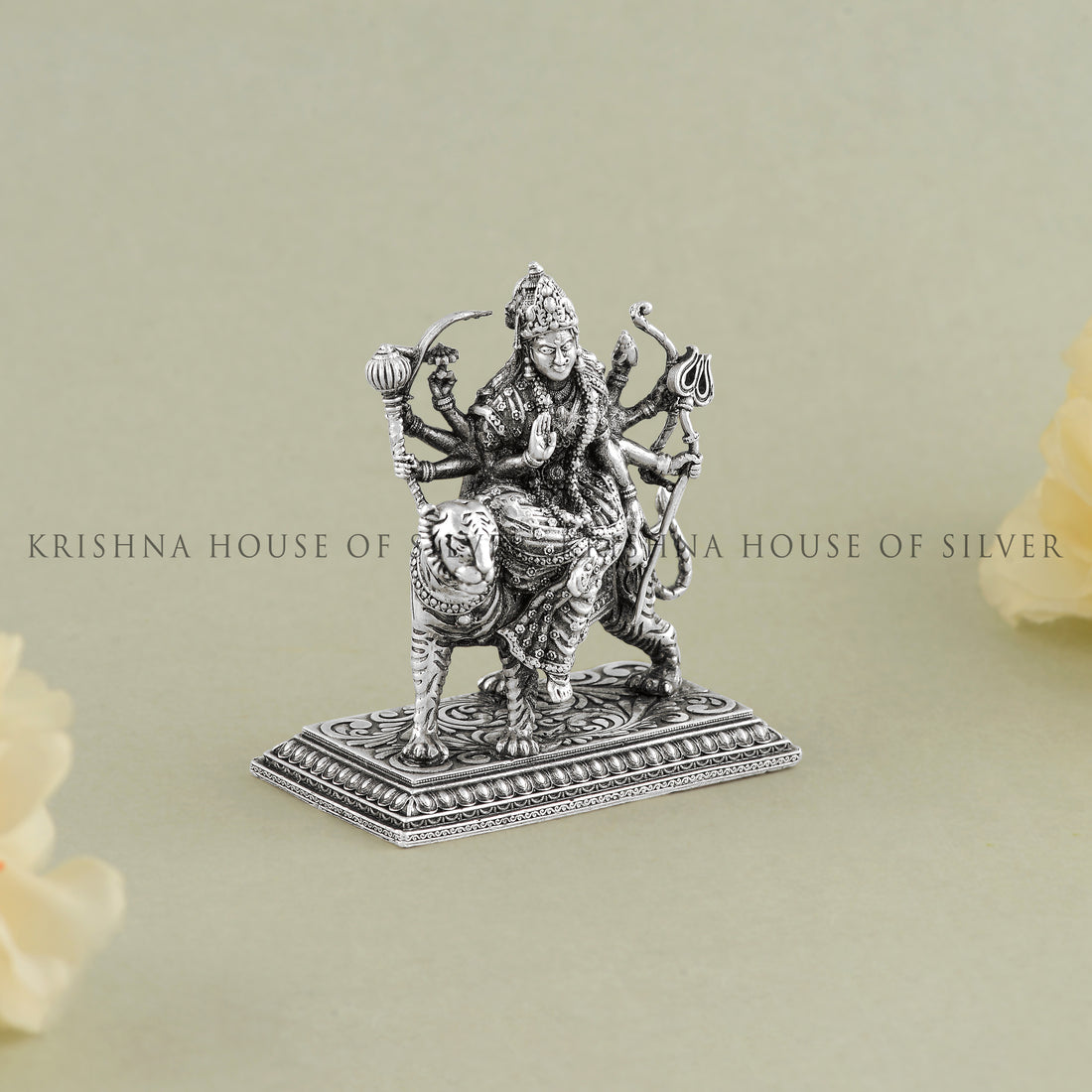 Pure Silver Maa Durga Idol