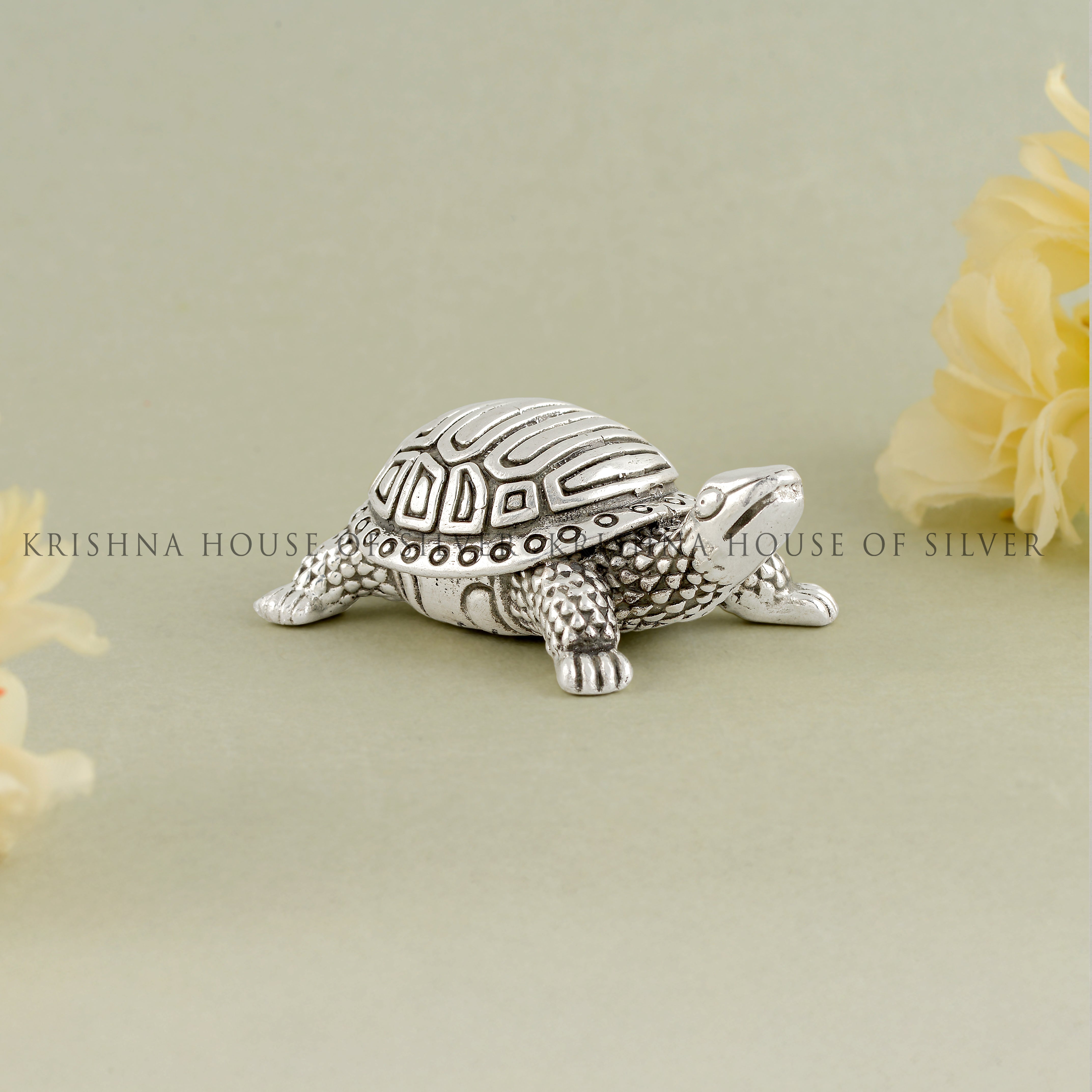 Invite good luck with the silver Tortoise.