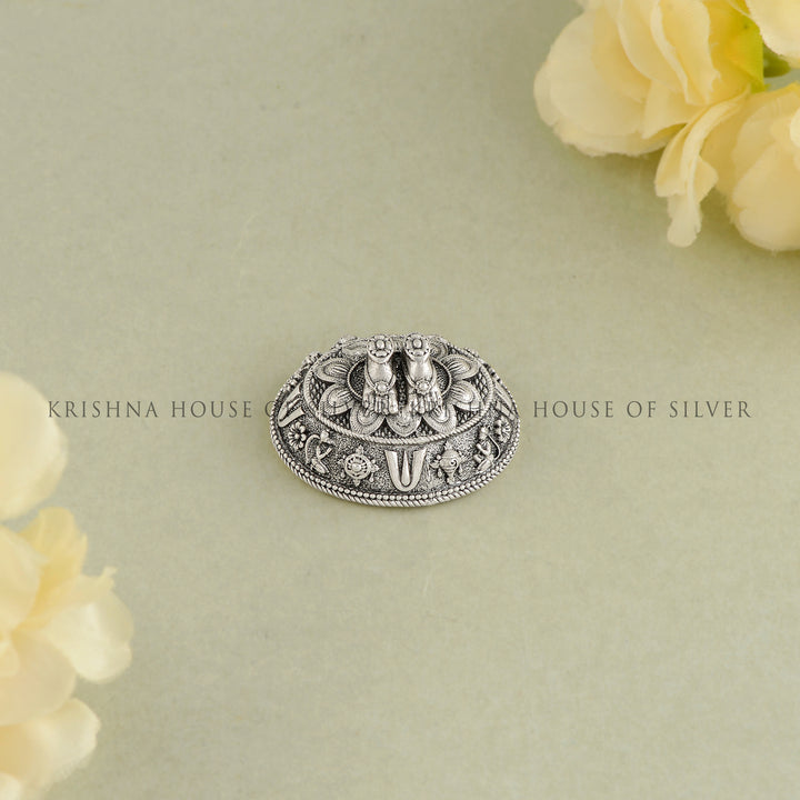 Silver Venkateshwara Swamy Padalu Crafted from Antique 92.5 Silver