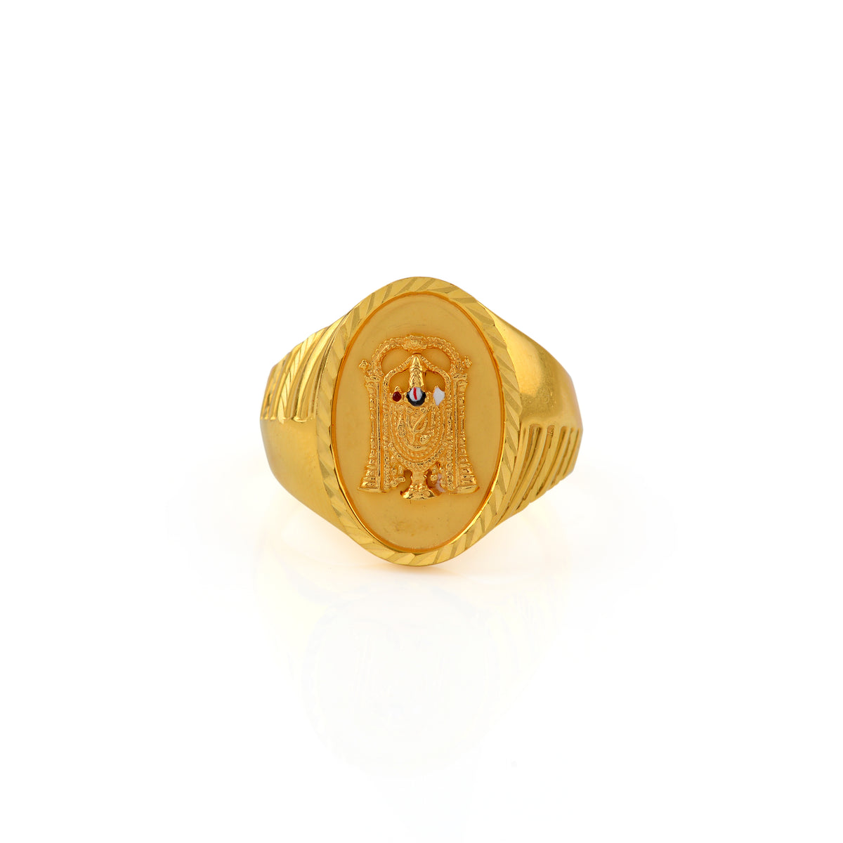 Buy 22K Gold Balaji Ring Online – Krishna Jewellers Pearls and