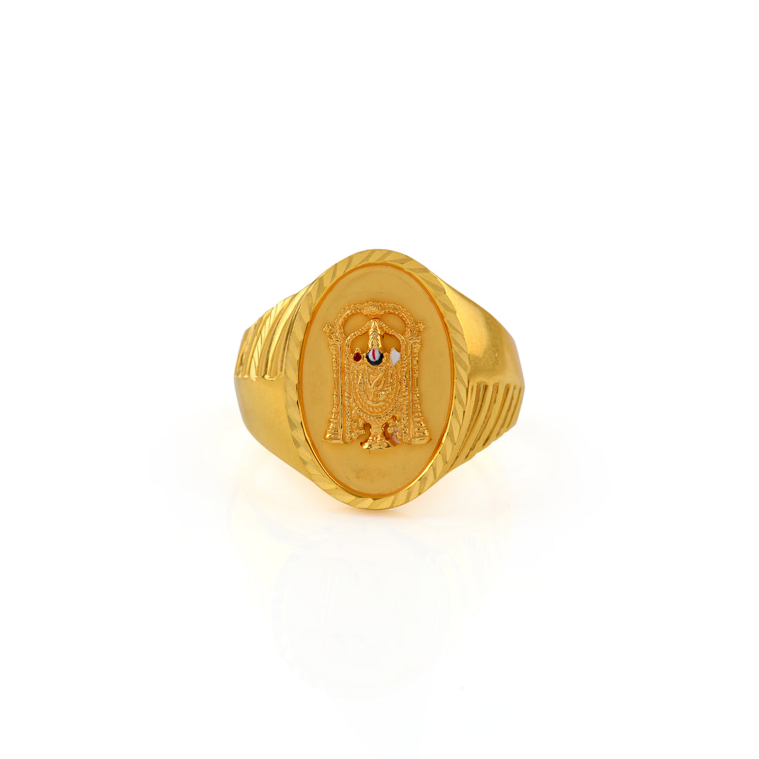22K Gold Balaji Ring - Krishna Jewellers Pearls and Gems