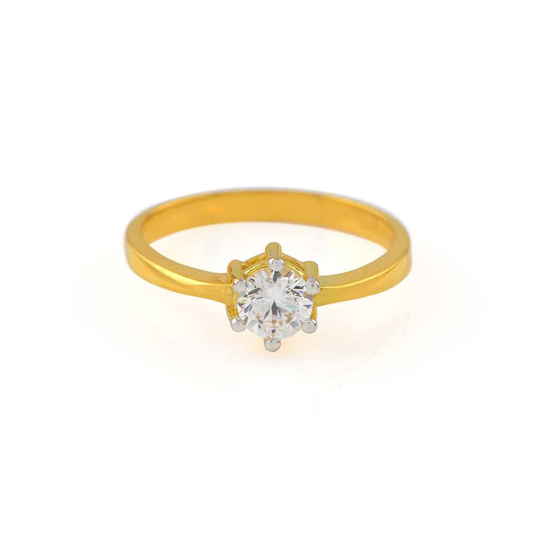 22K Gold Engagement Ring For Women - Krishna Jewellers Pearls and Gems