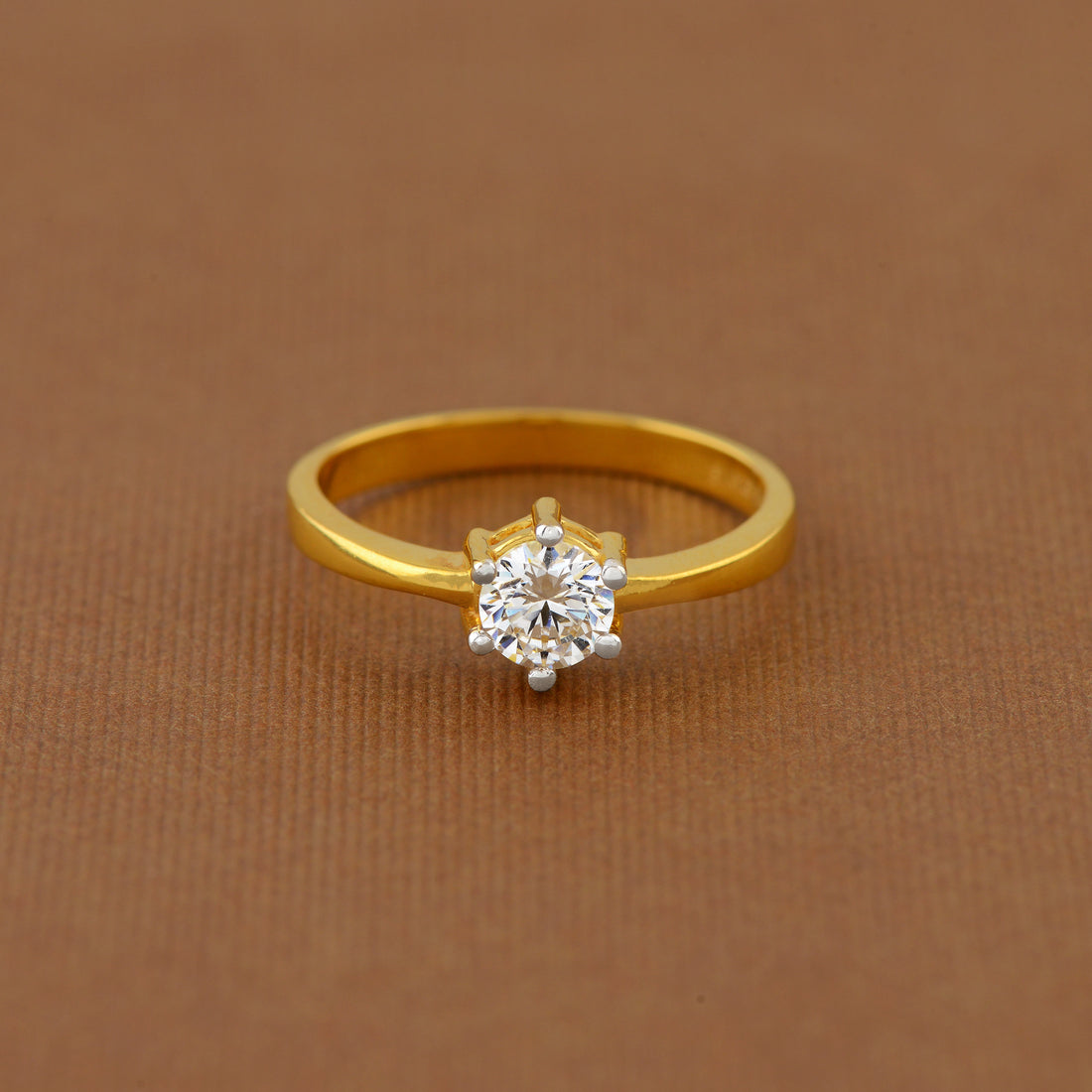 22K Gold Engagement Ring For Women - Krishna Jewellers Pearls and Gems