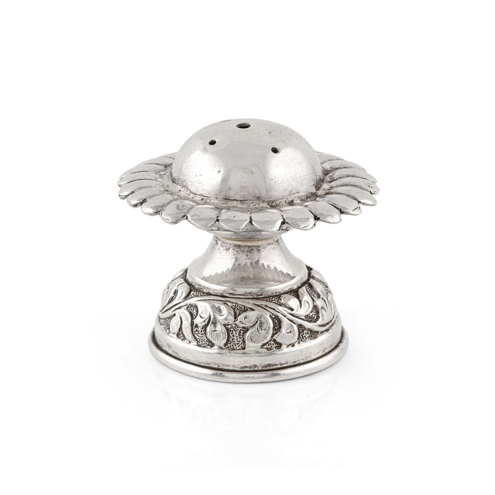 92.5 Pure Silver Antique Agarbatti Stand - Floral Design