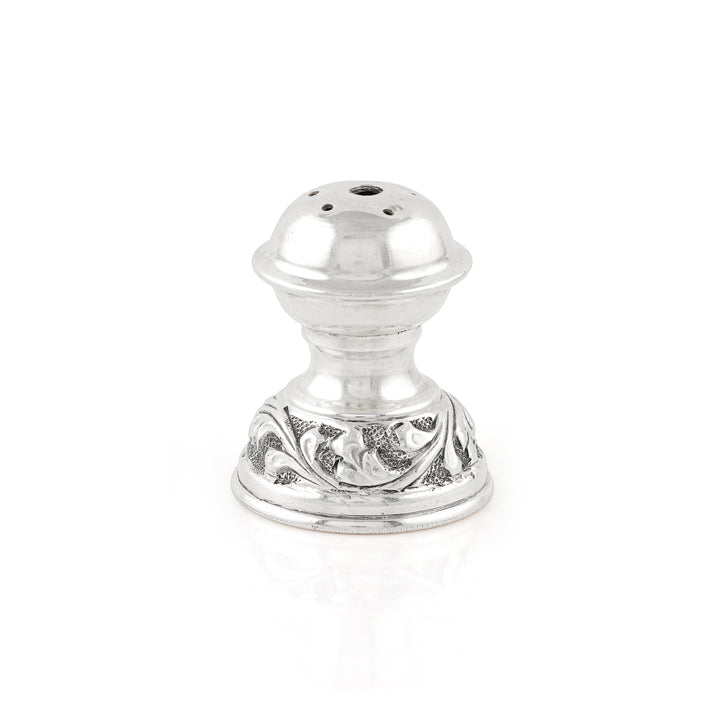 Pure Silver Antique Agarbatti Stand - Intricate Base Design
