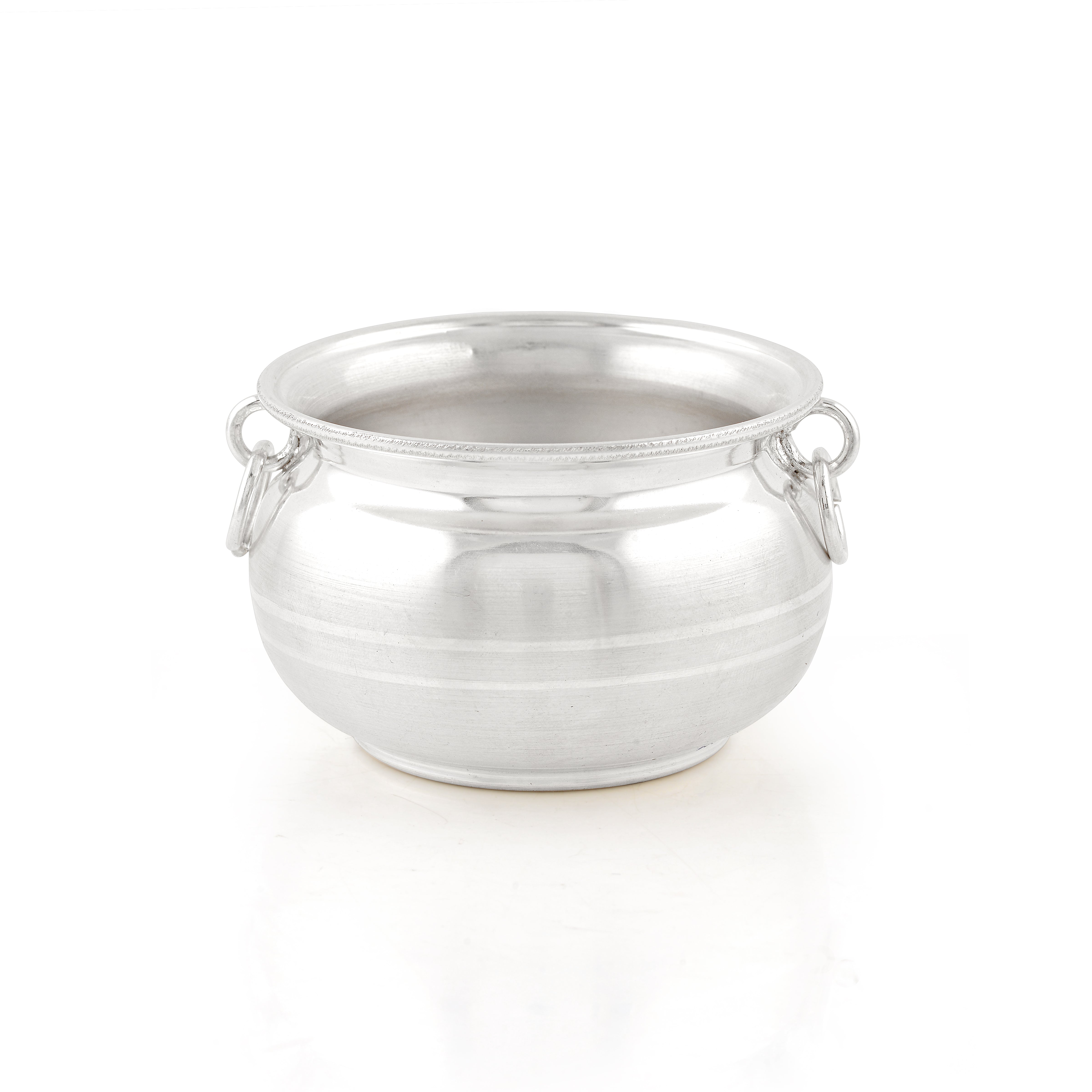 Pure Silver Plain Bowl / Gangalam with Handle Loops