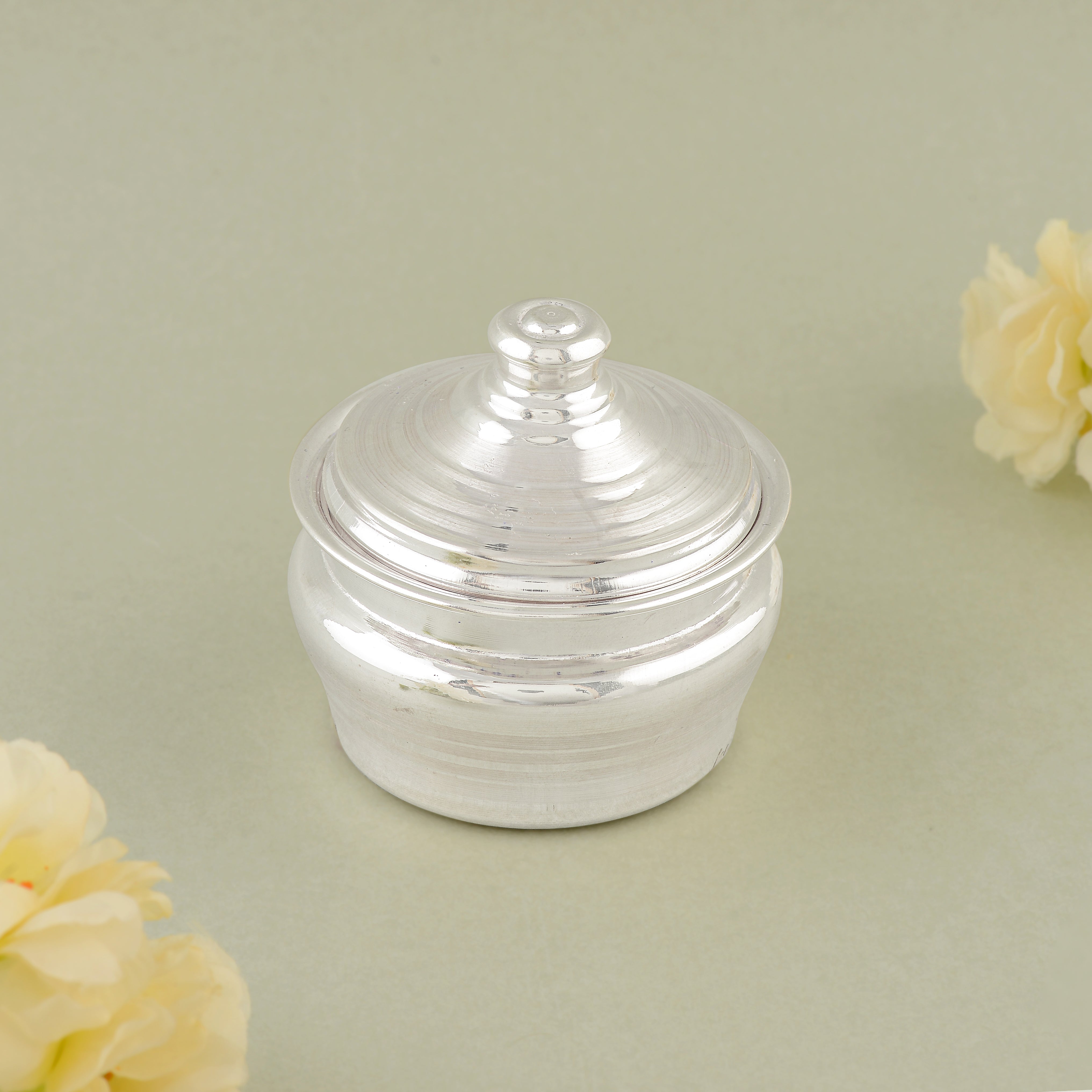 92.5 Pure Silver Small Bowl / Kumkum Box