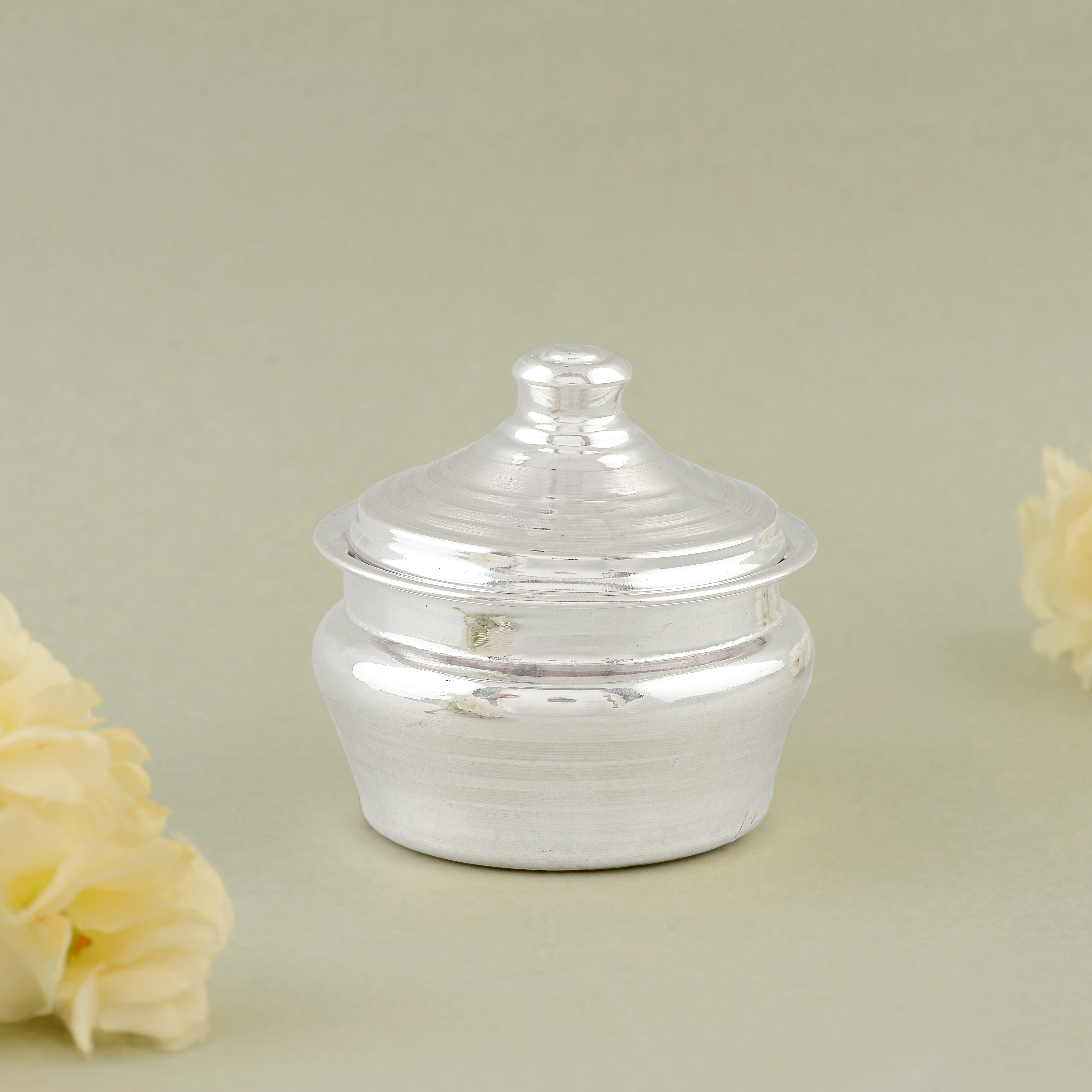 92.5 Pure Silver Small Bowl / Kumkum Box