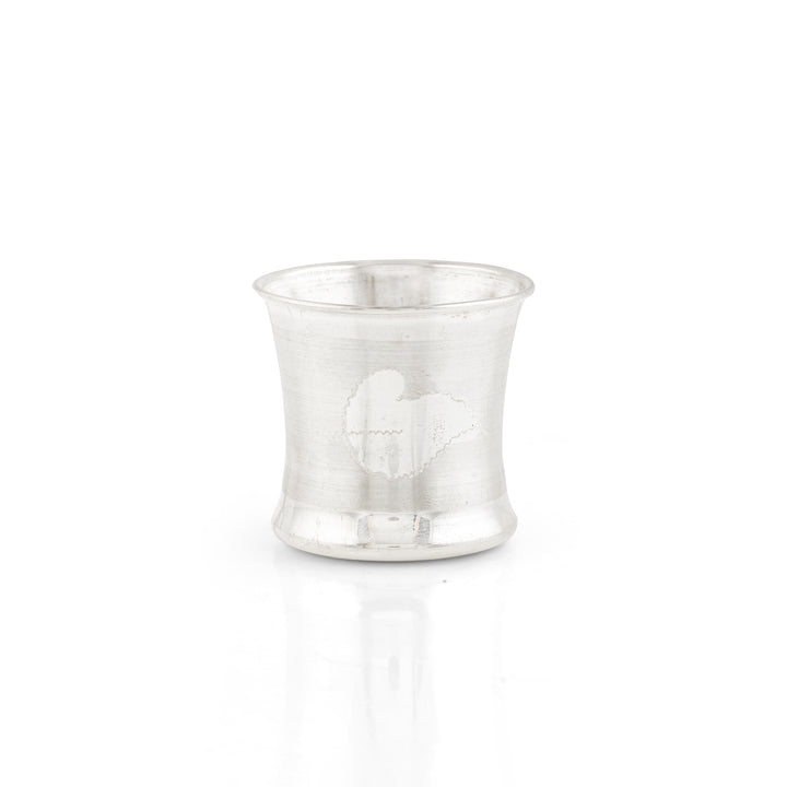 Pure Silver Leaf Design Panchapatra Traditional 92.5 Silver Pooja Essential