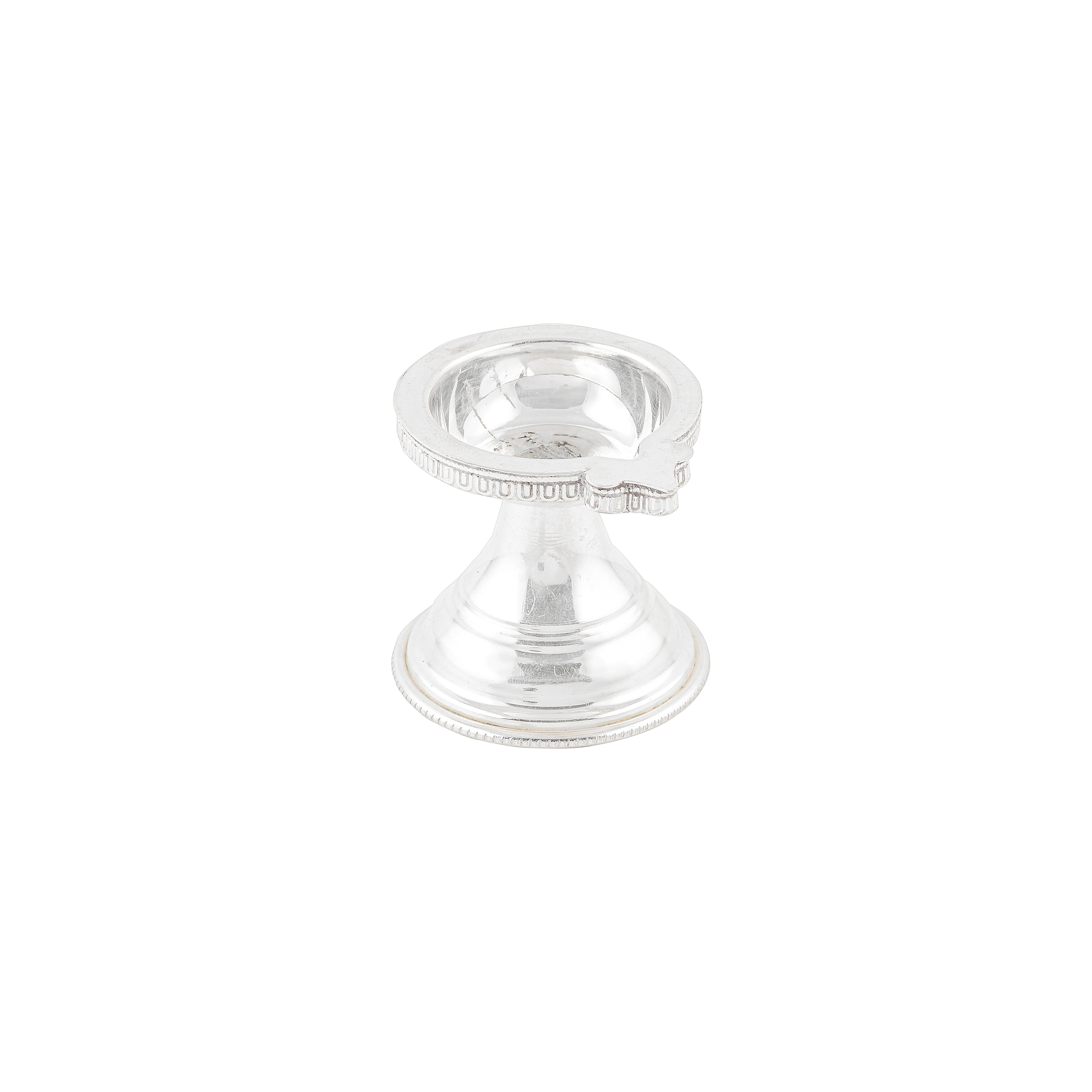 Pure Silver Antique Deepam Stands Pair