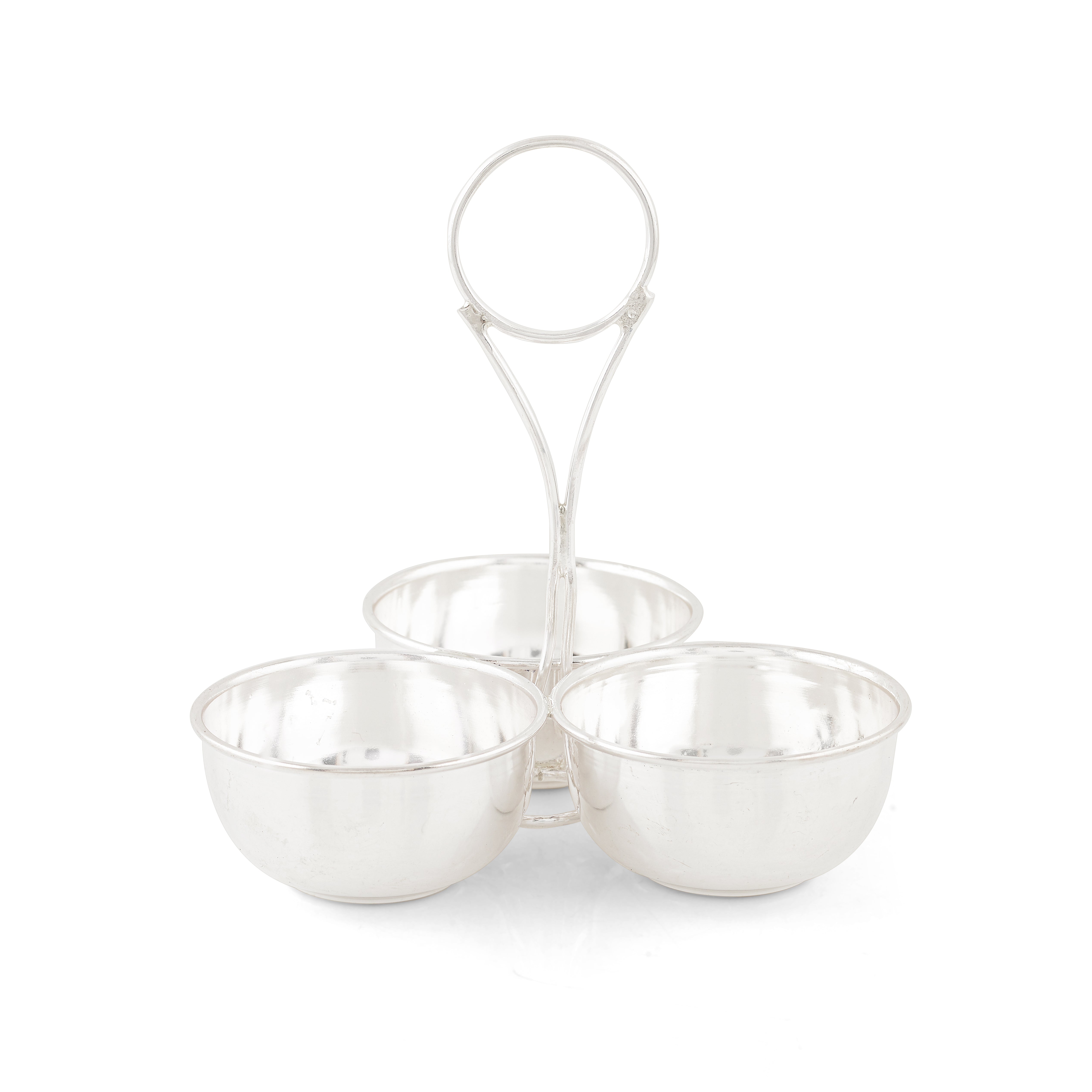 Pure Silver Three-Bowl Panchpali