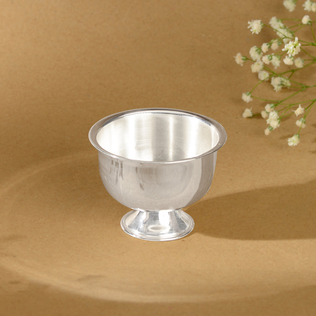 92.5 Pure Silver Plain Pooja / Prasadam Bowl