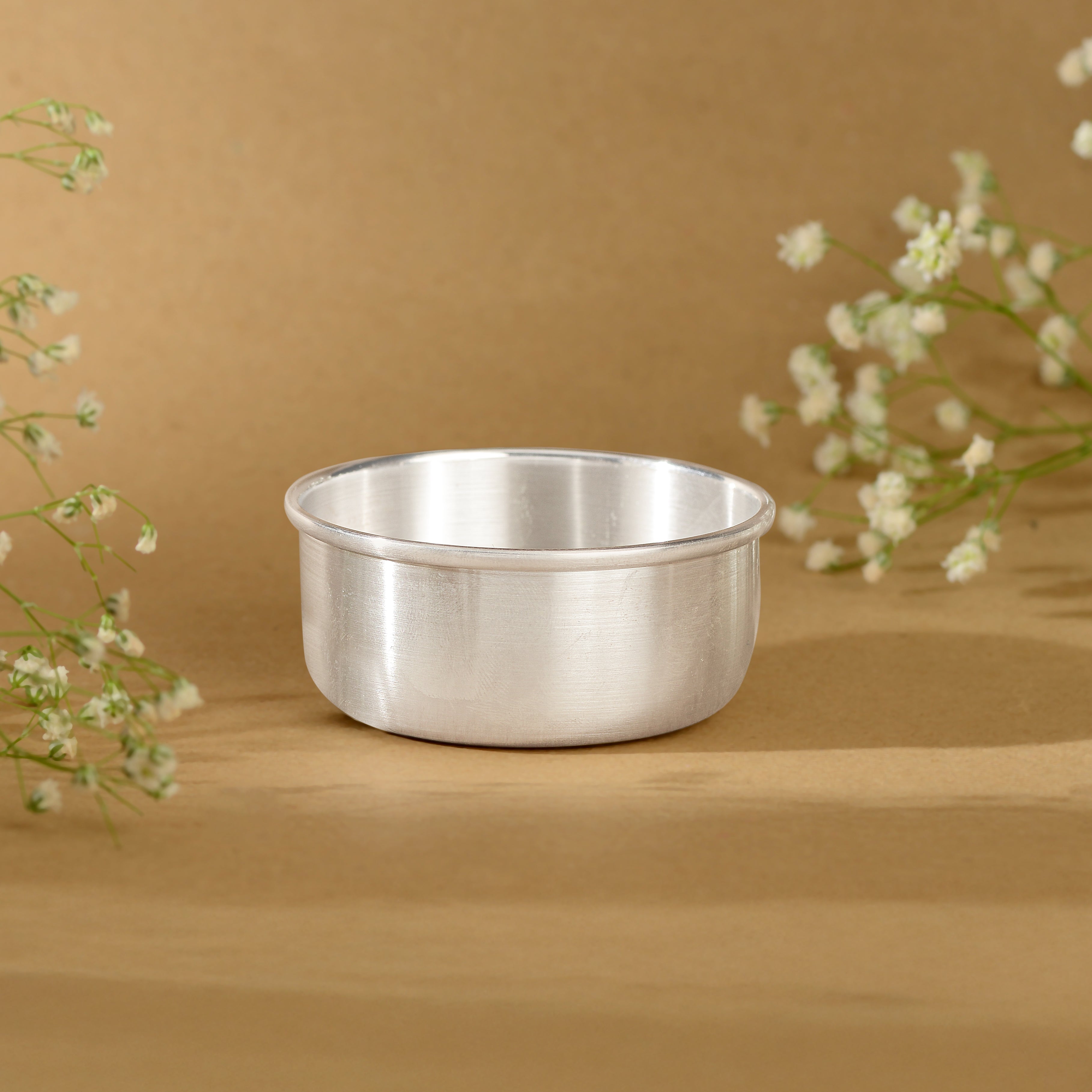 92.5 Pure Silver Simple Pooja Bowl - Plain
