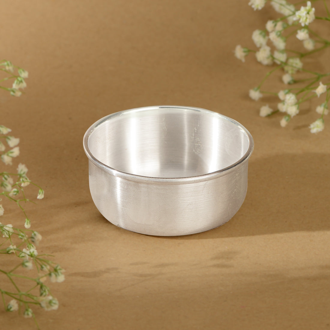 92.5 Pure Silver Simple Pooja Bowl - Plain