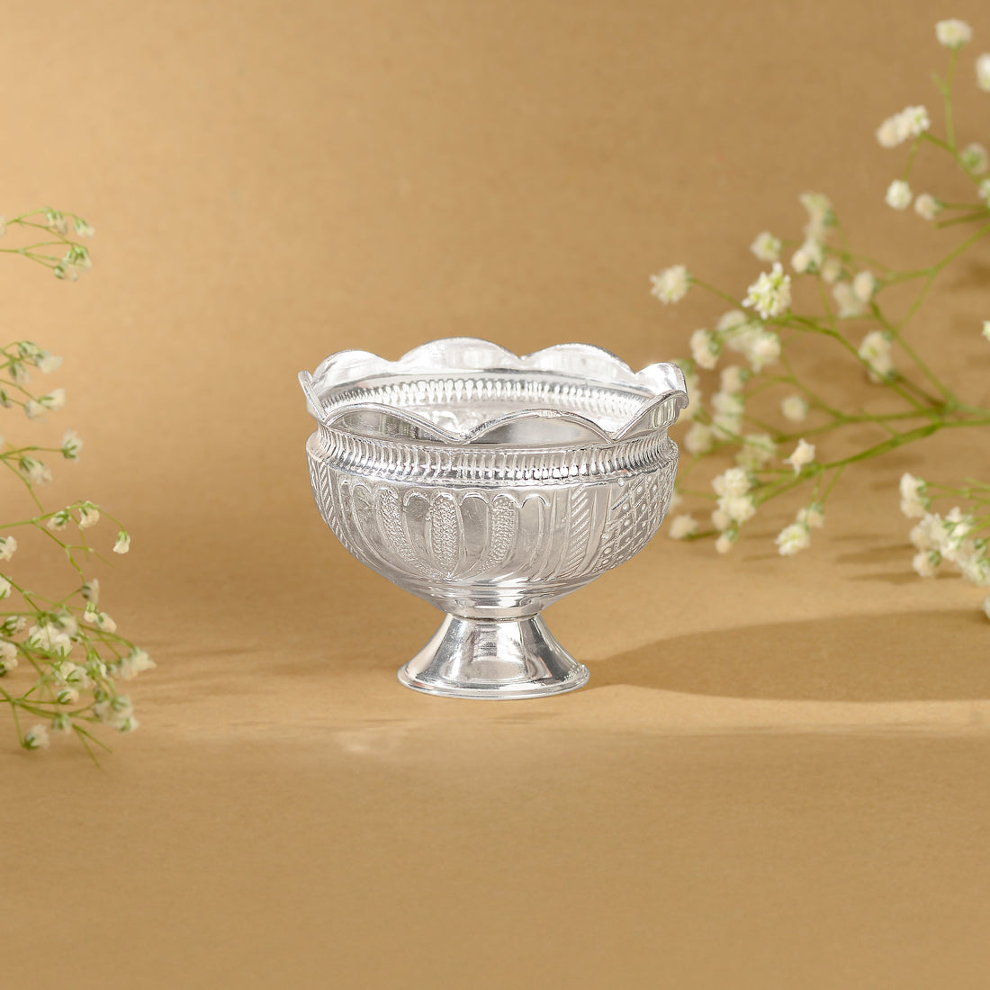 92.5 Pure Silver Prasadam Bowl