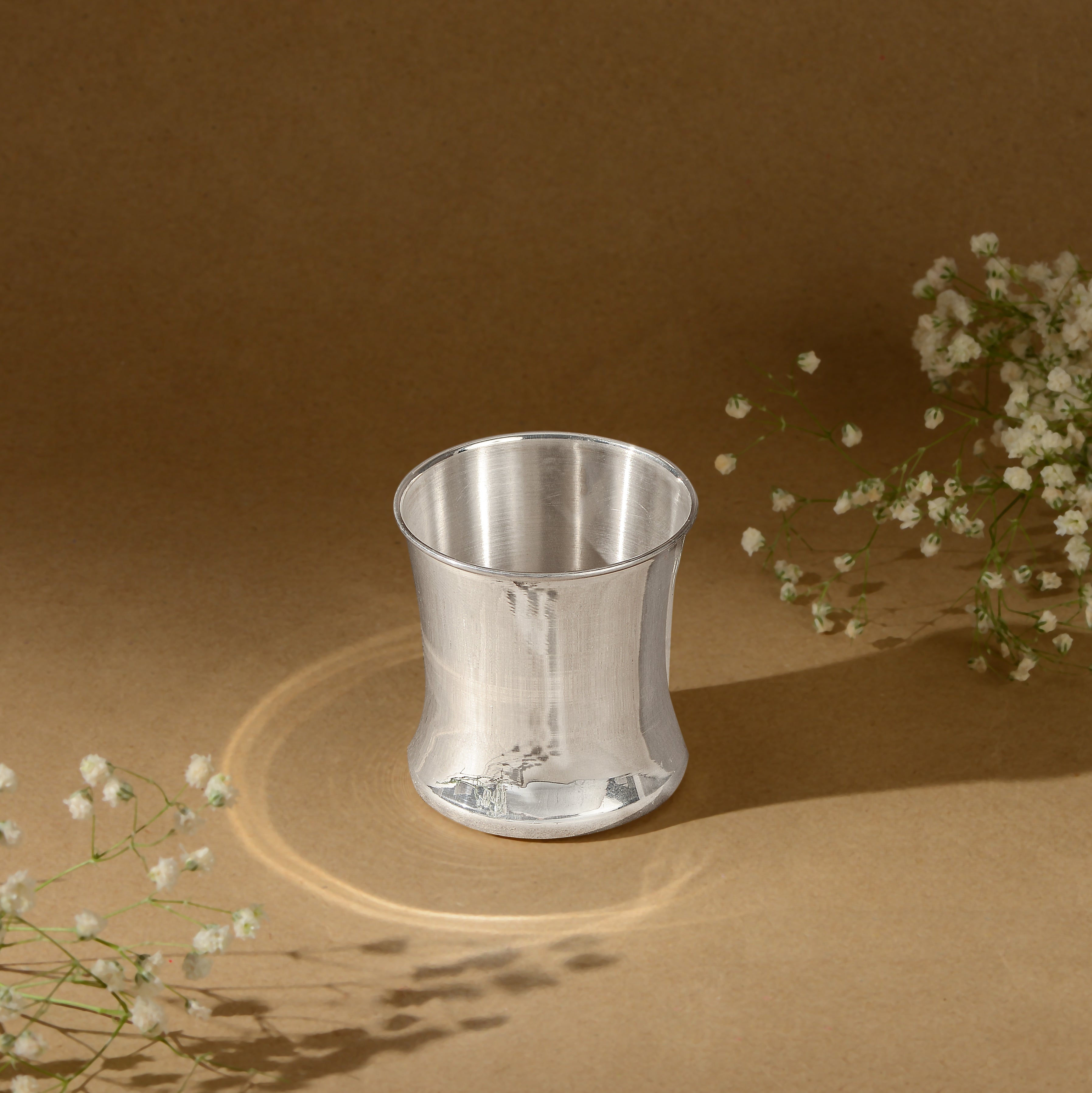 92.5 Pure Silver Panchapatra - Traditional Pooja Ritual Kit