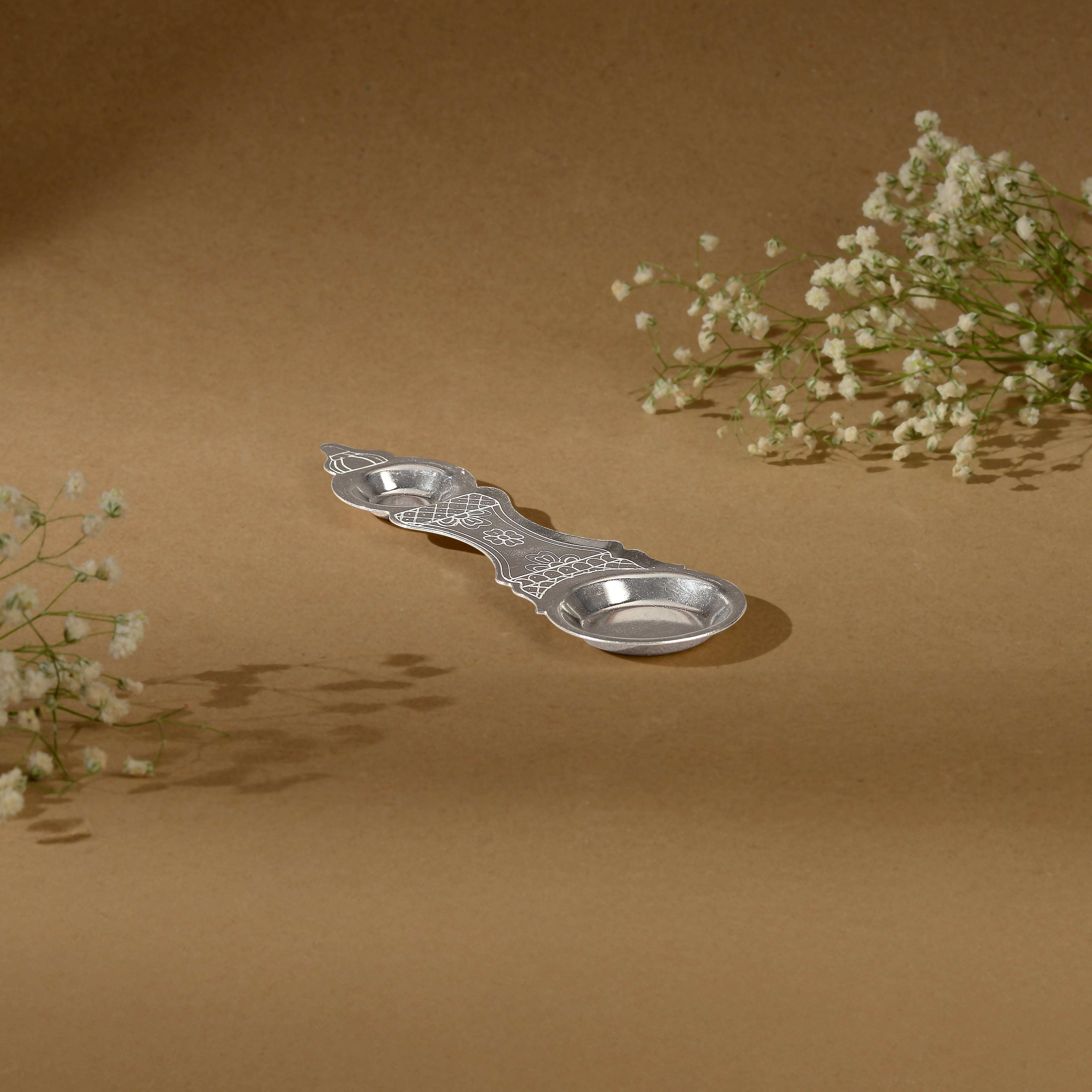 92.5 Pure Silver Aarthi  Karpooram Stand