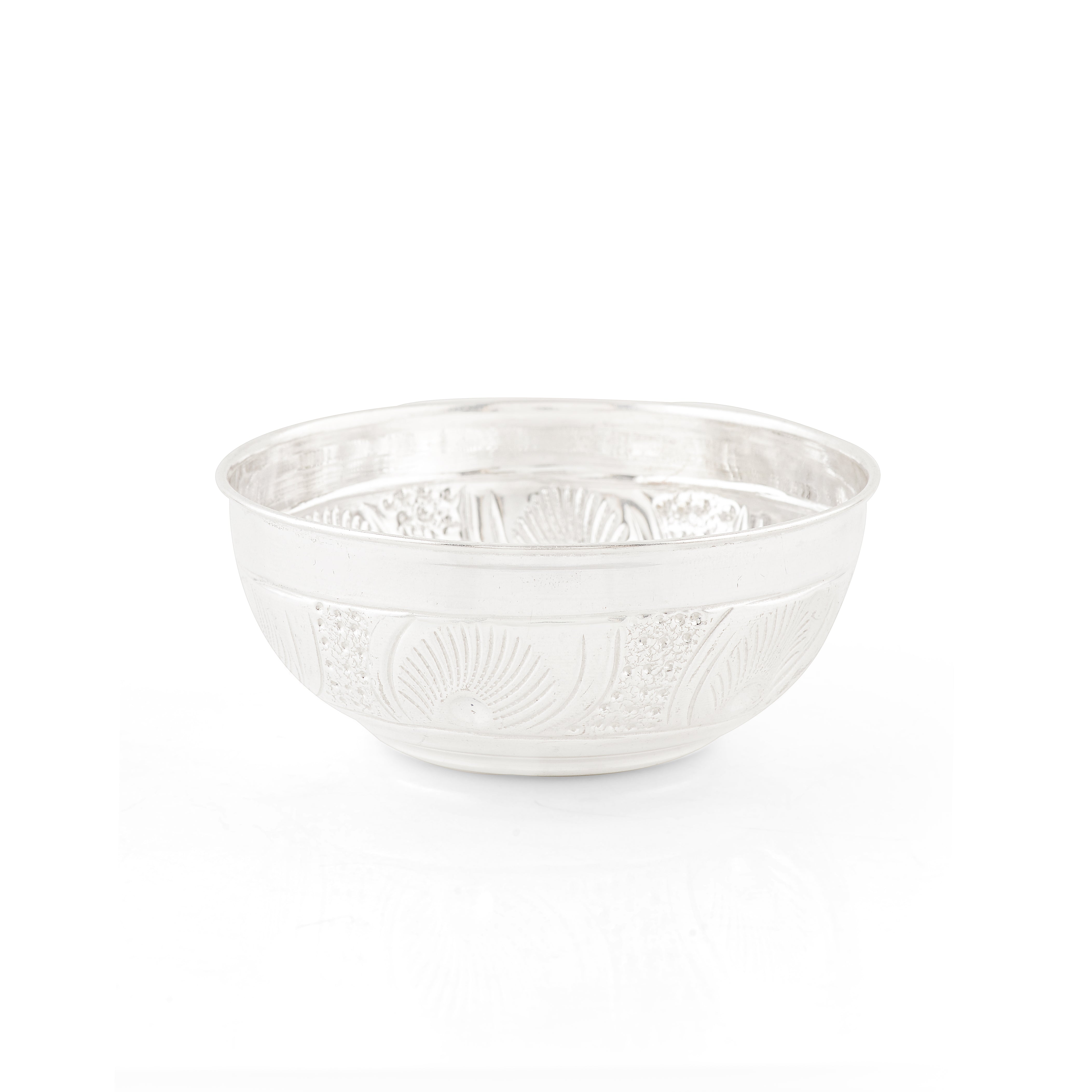 92.5 Pure Silver Designed Bowl