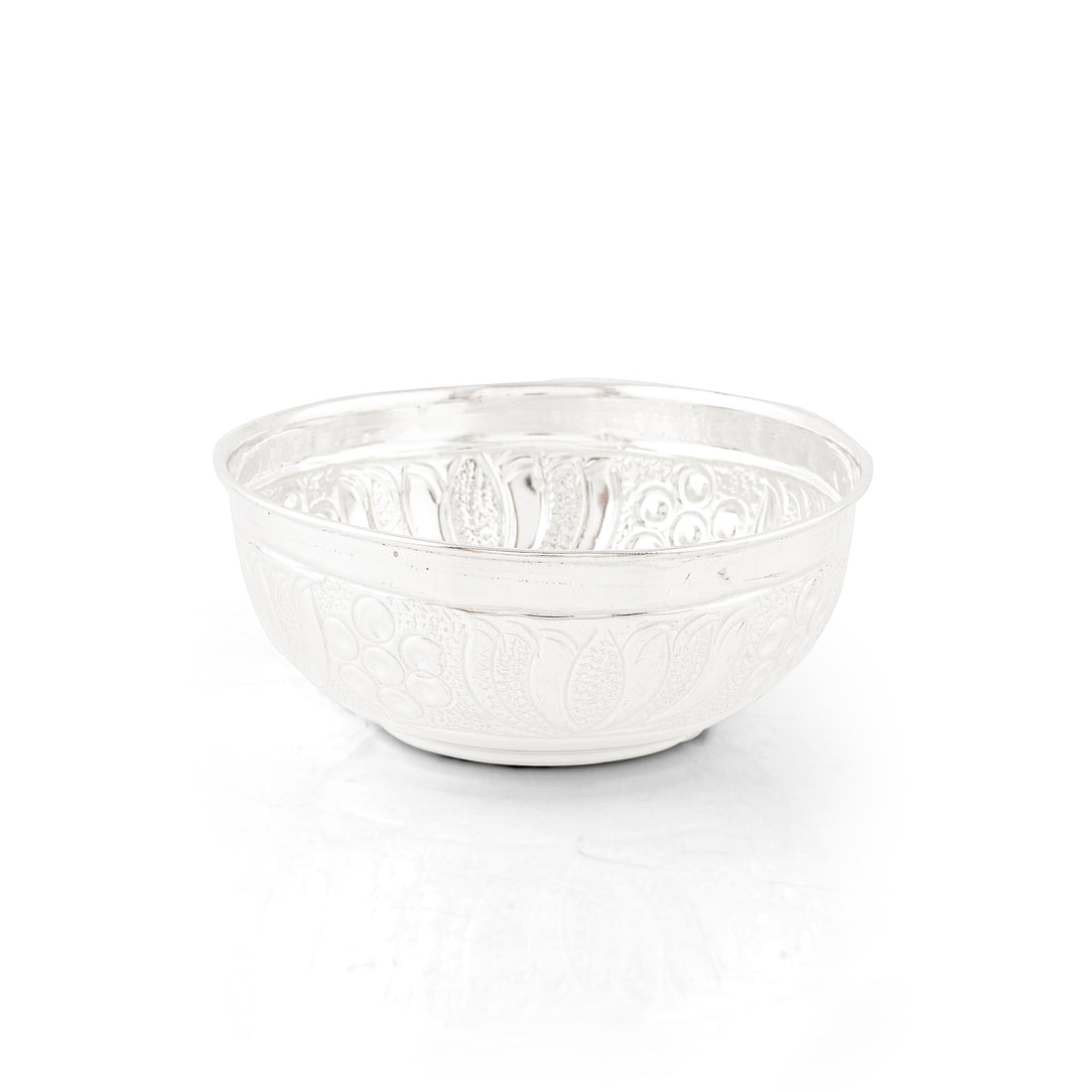 92.5 Pure Silver Designed Pooja Bowl