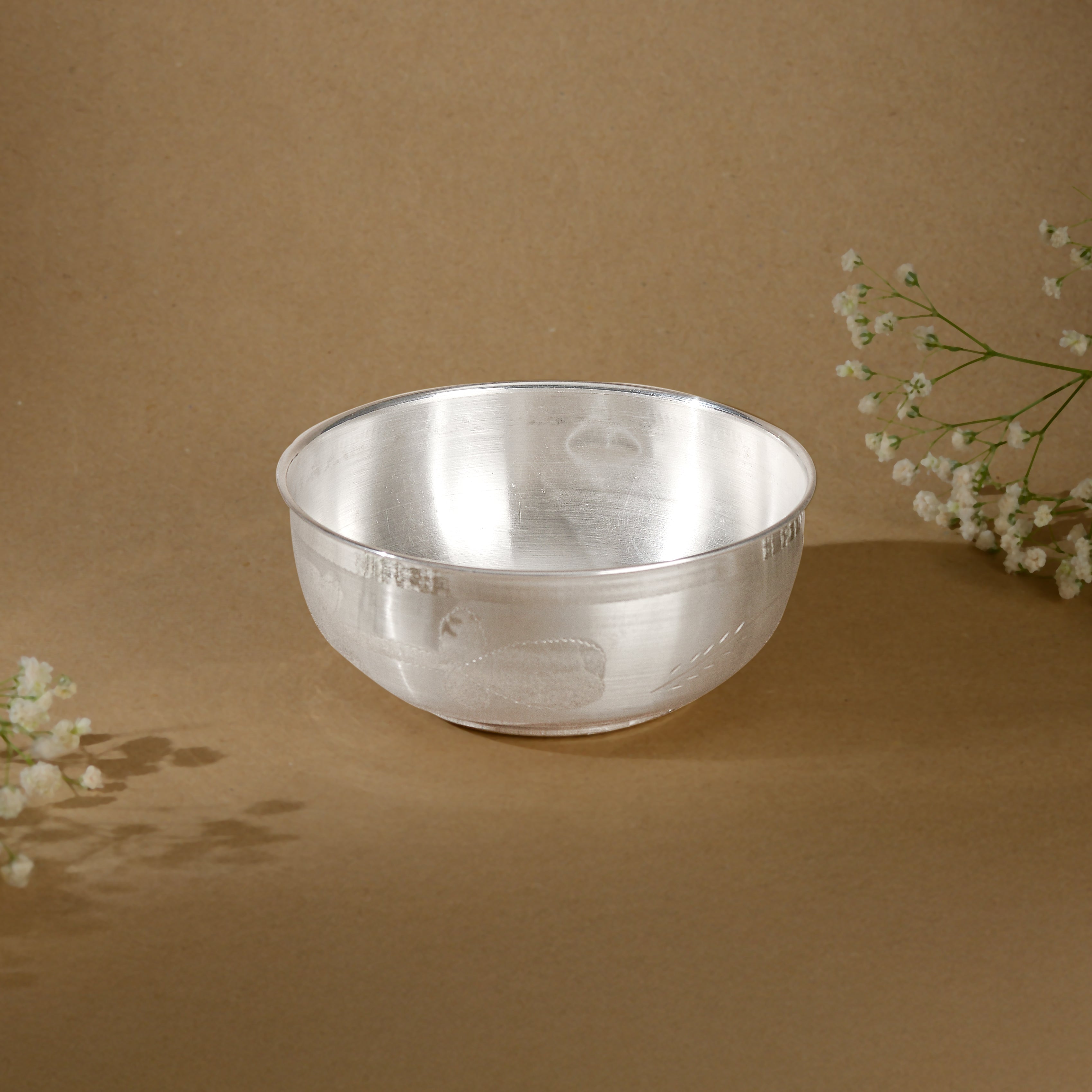 Pure Silver Pooja  - Simple & Elegant Single Piece