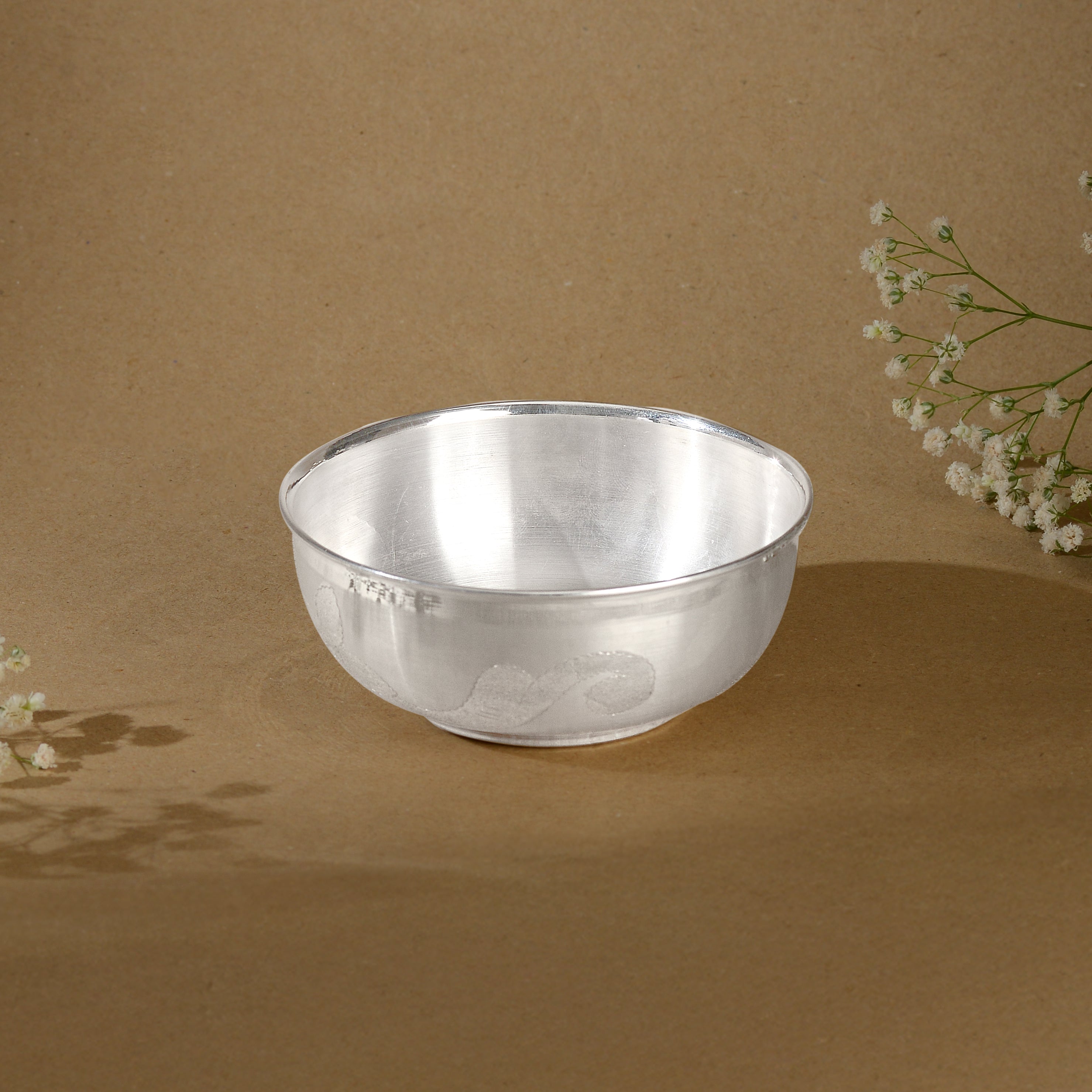 92.5 Pure Silver Plain  Bowl - Simple & Elegant
