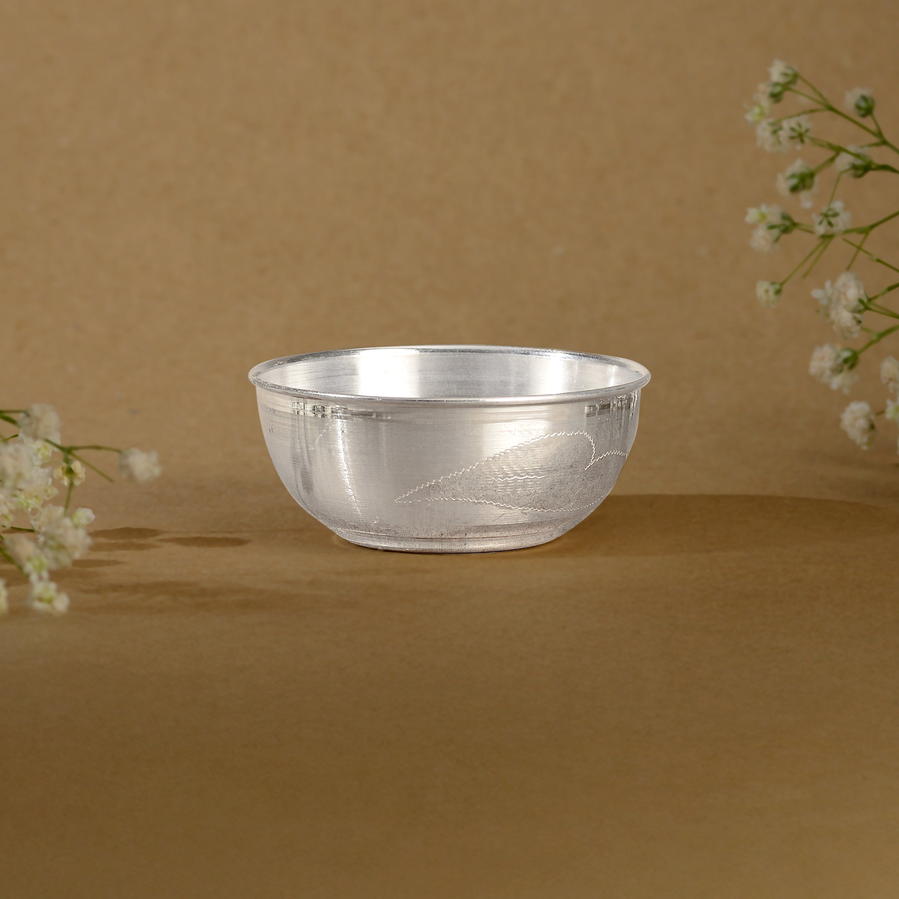Pure Silver Pooja  - Simple & Elegant Bowl
