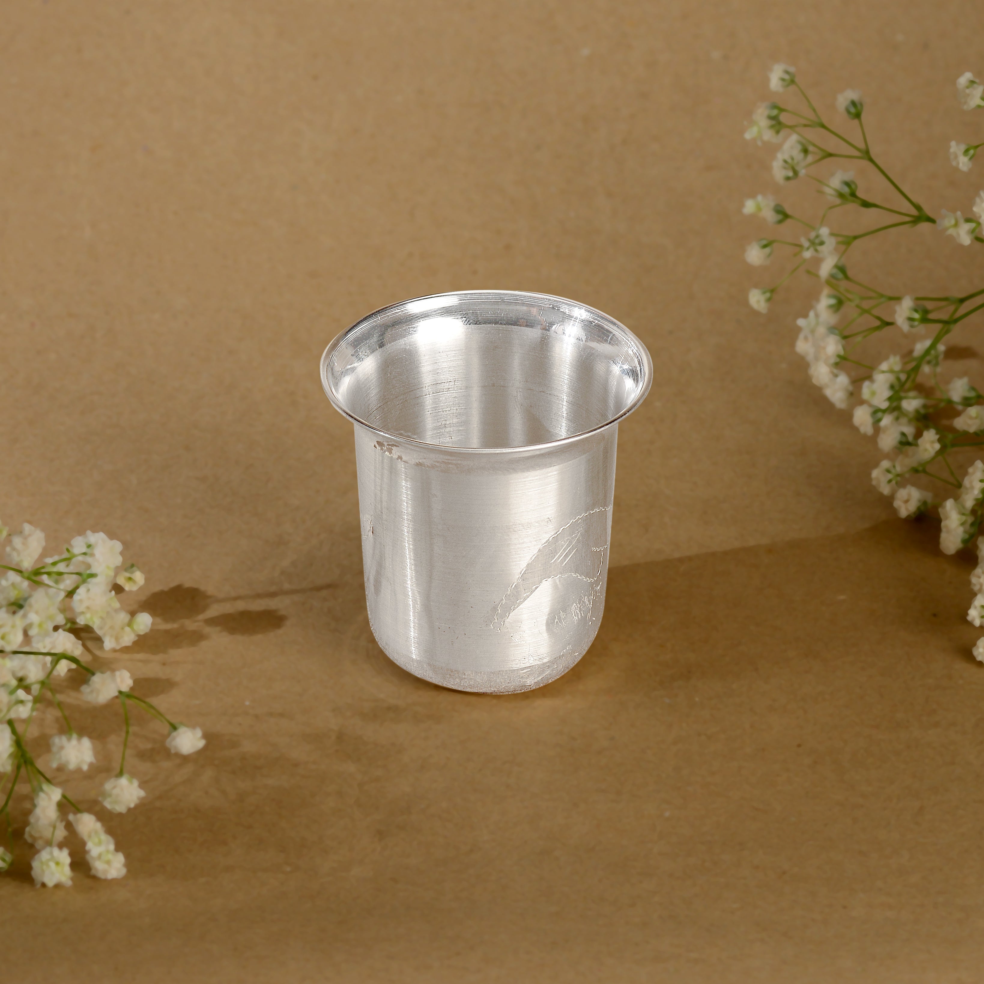 92.5 Pure Silver Plain Drinking Glass