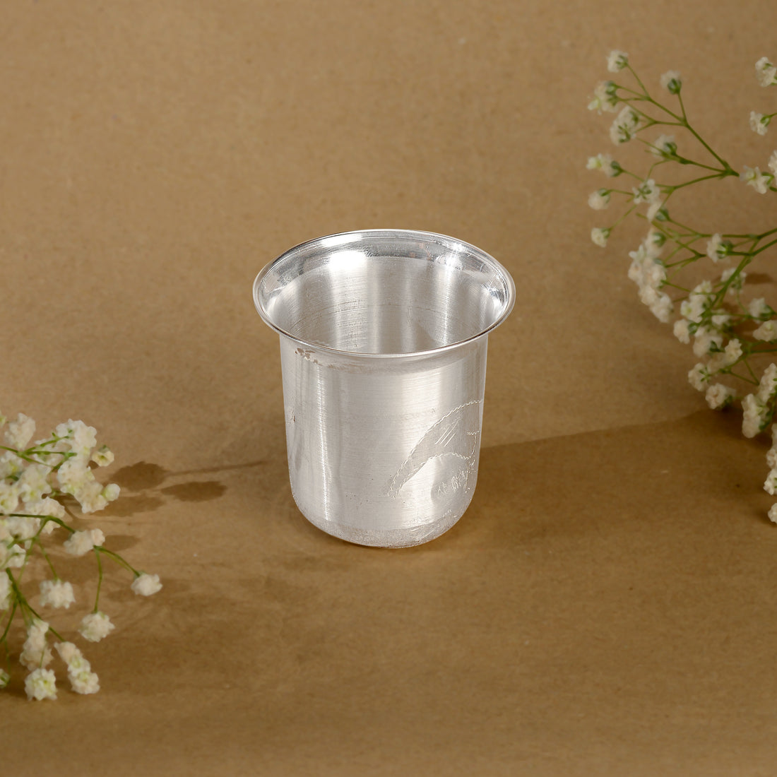 92.5 Pure Silver Plain Drinking Glass