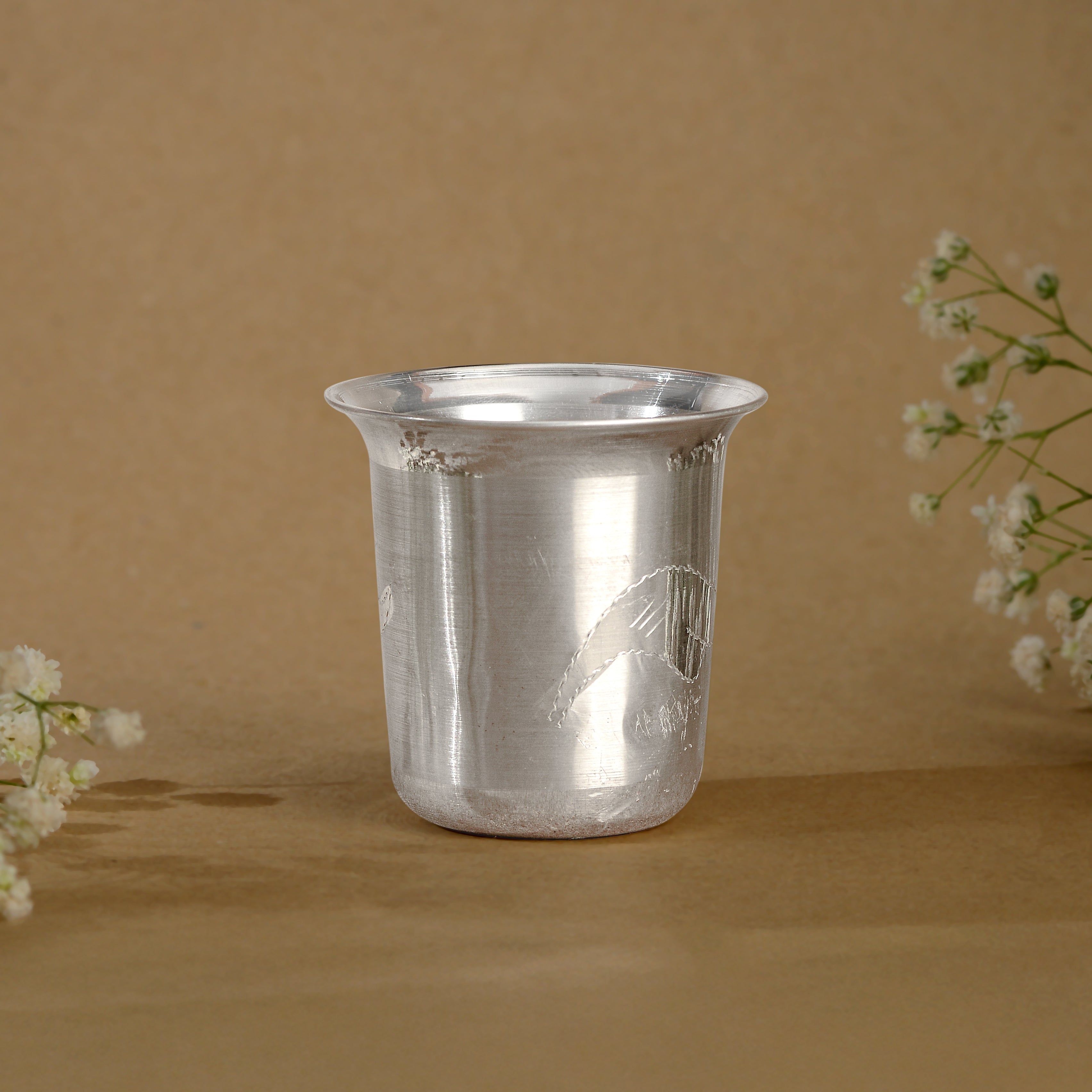 92.5 Pure Silver Plain Drinking Glass