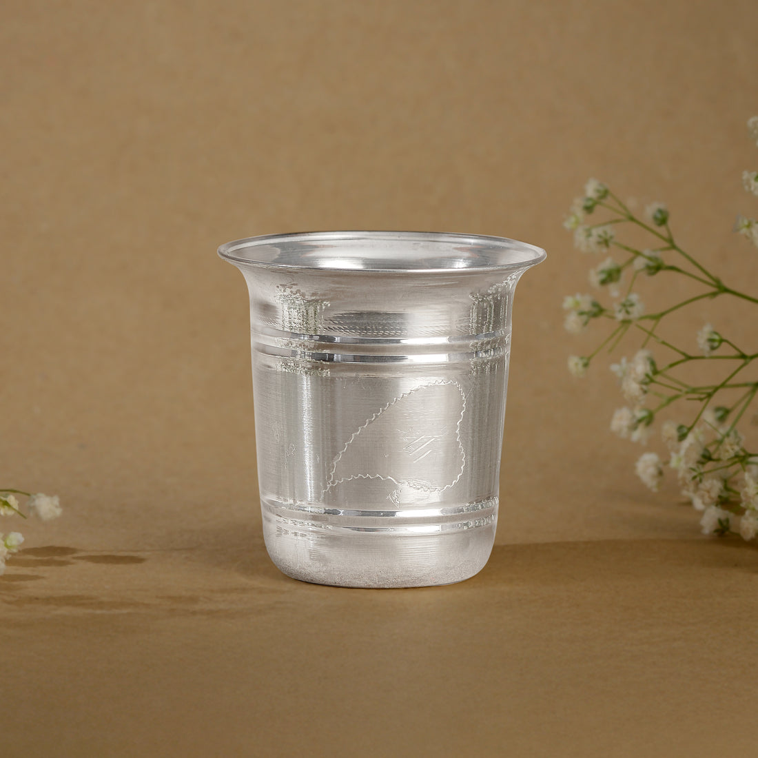 92.5 Pure Silver Plain Drinking Glass / Pooja Tumbler