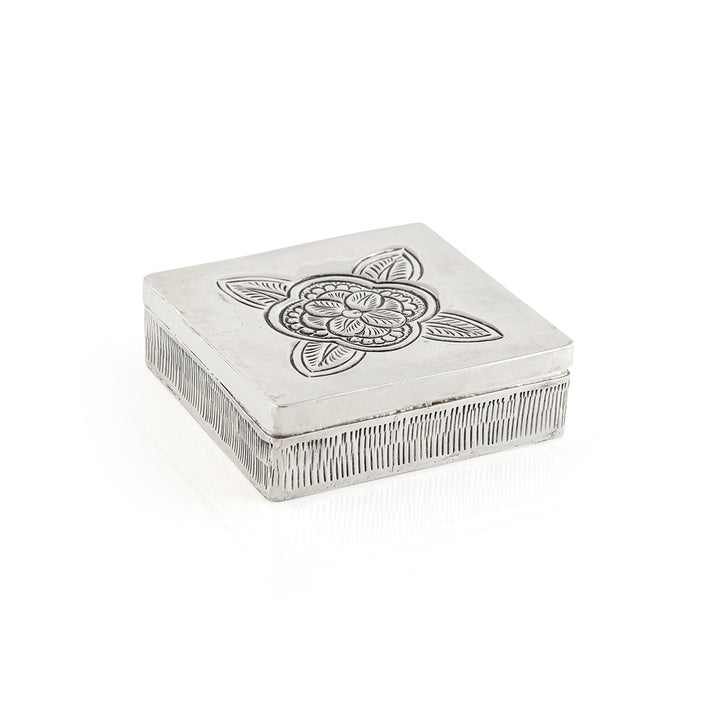 Divine Silver Box For Pooja - Krishna Jewellers Pearls and Gems