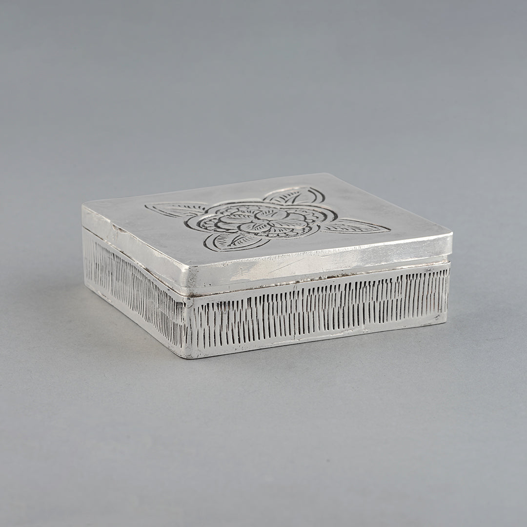 Divine Silver Box For Pooja - Krishna Jewellers Pearls and Gems