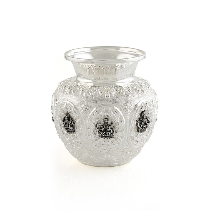 Ashtalakshmi kalash in Silver - Krishna Jewellers Pearls and Gems