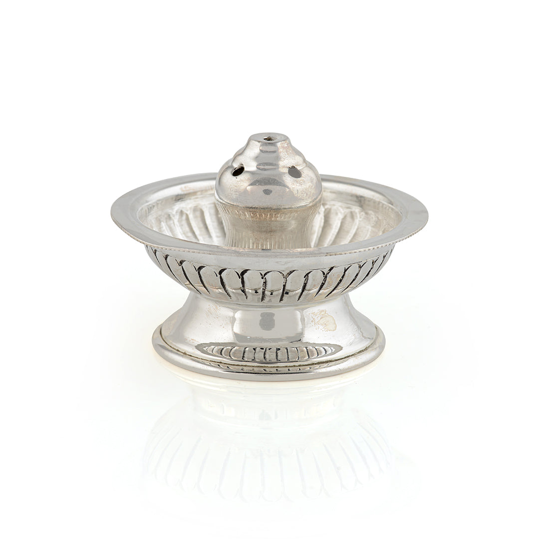 Classic Silver Agarbathi Stand - Krishna Jewellers Pearls and Gems