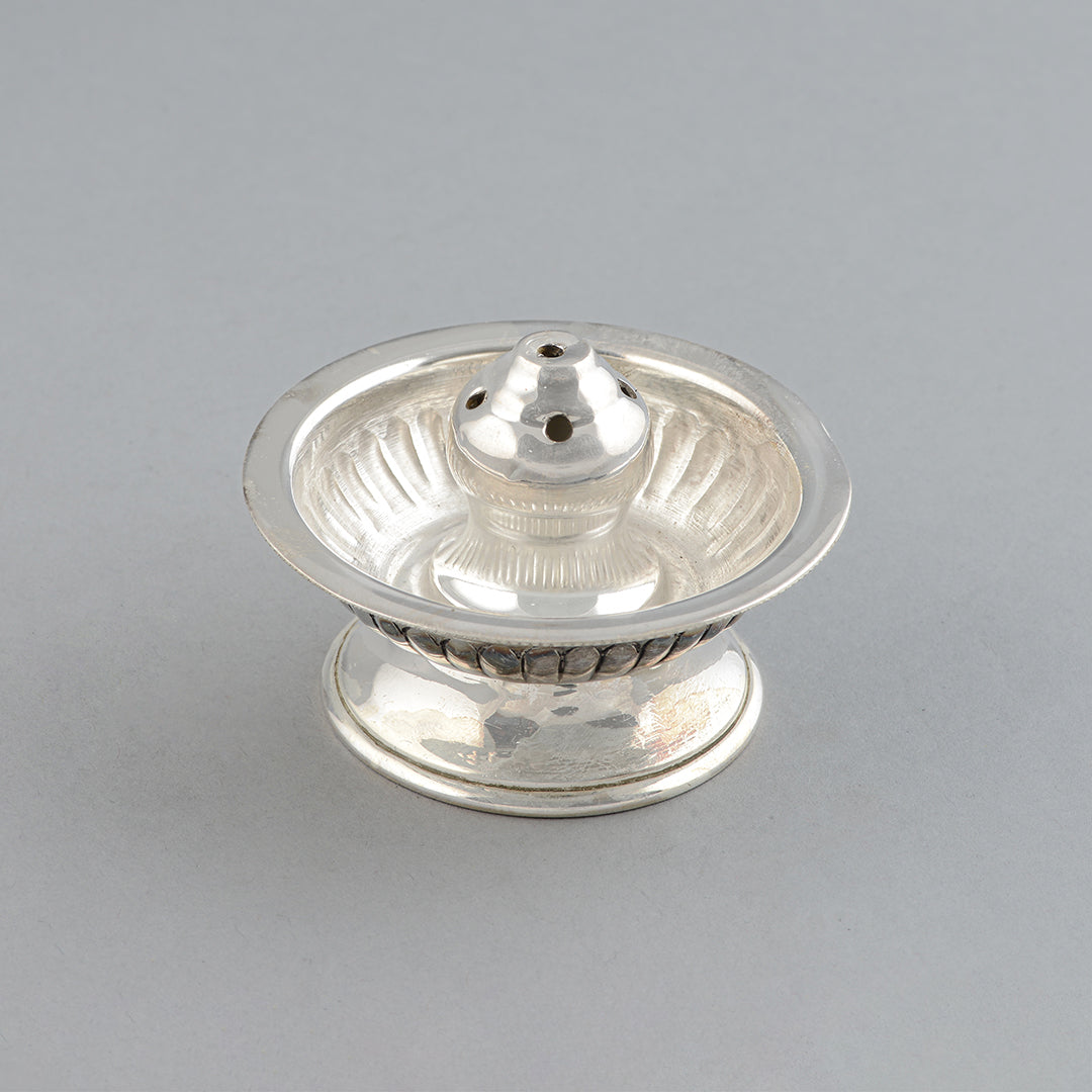 Classic Silver Agarbathi Stand - Krishna Jewellers Pearls and Gems