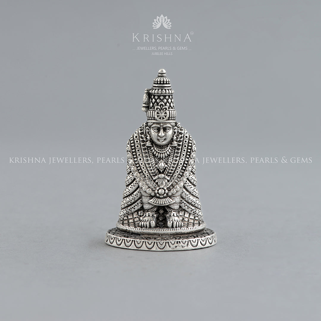 Maa Tulja Bhavani Idol In Silver - Krishna Jewellers Pearls and Gems