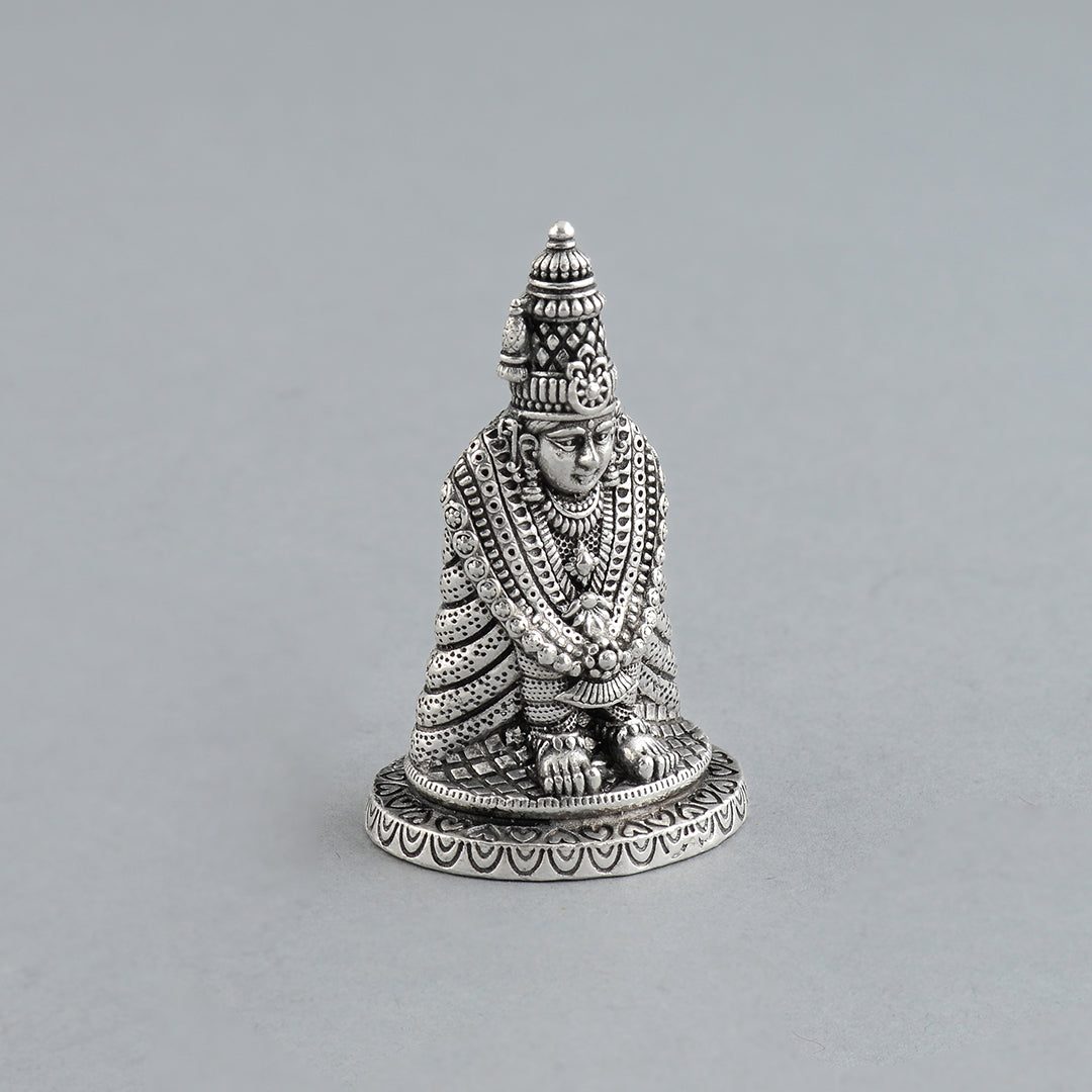 Maa Tulja Bhavani Idol In Silver - Krishna Jewellers Pearls and Gems