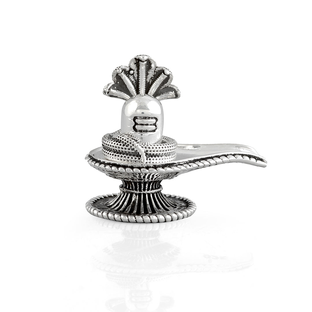 Divine Silver Shivling With Sheshnag - Krishna Jewellers Pearls and Gems