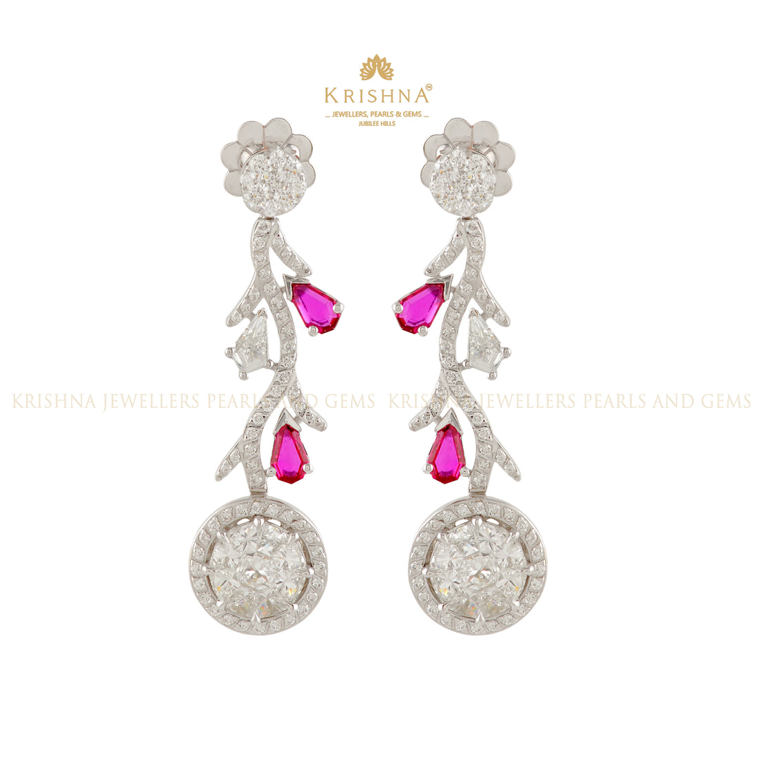 Elongated Flower-Inspired Earrings