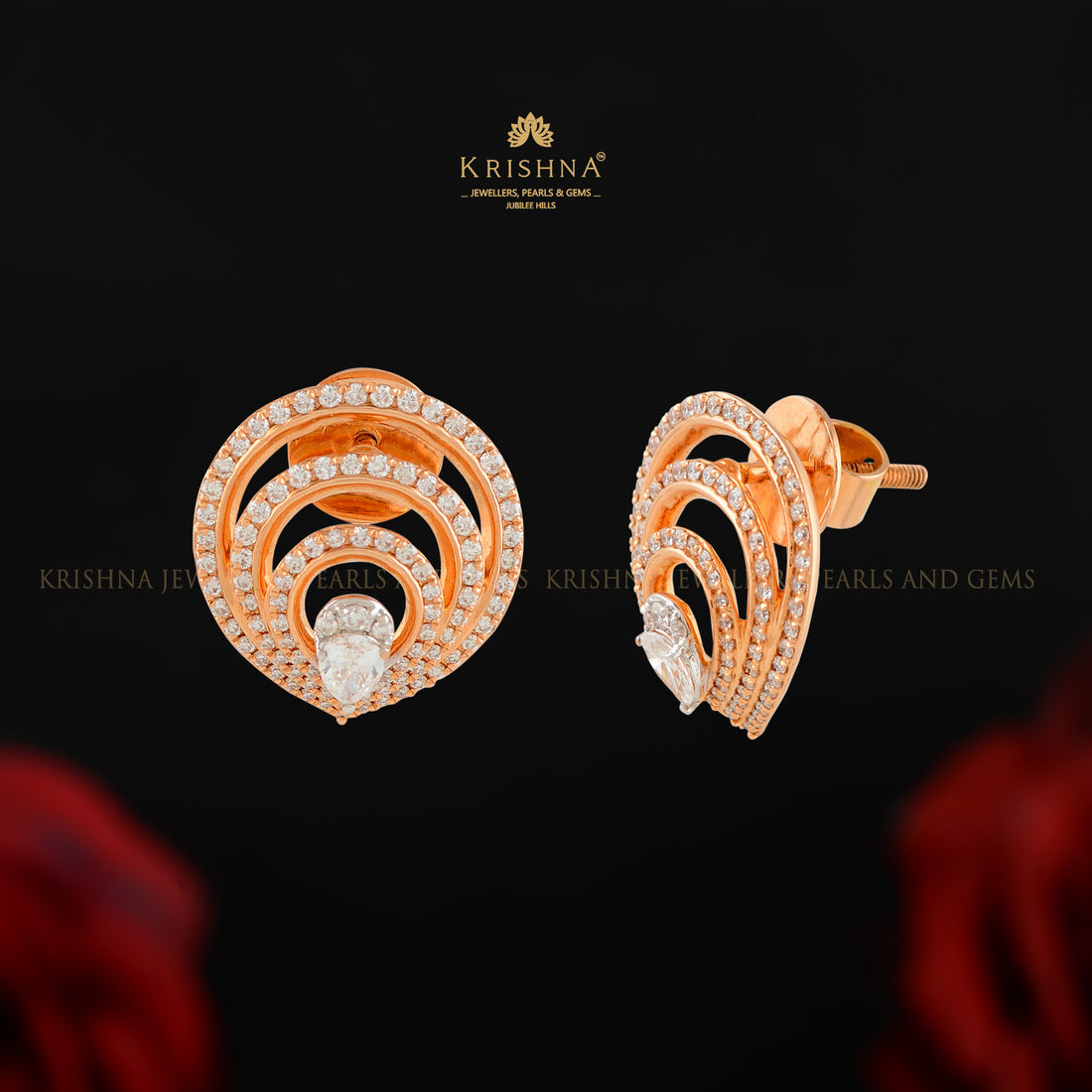 Minimalist Pear-Shaped Studs