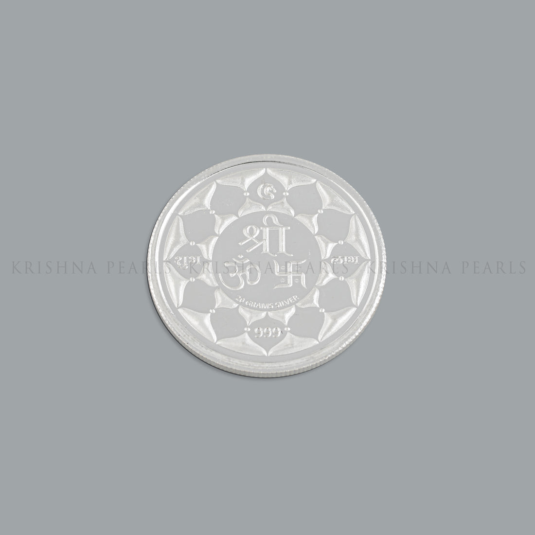 20 Grms Laxmi, Sarswathi, Ganesh Motifs Silver Coin - Krishna Jewellers Pearls and Gems