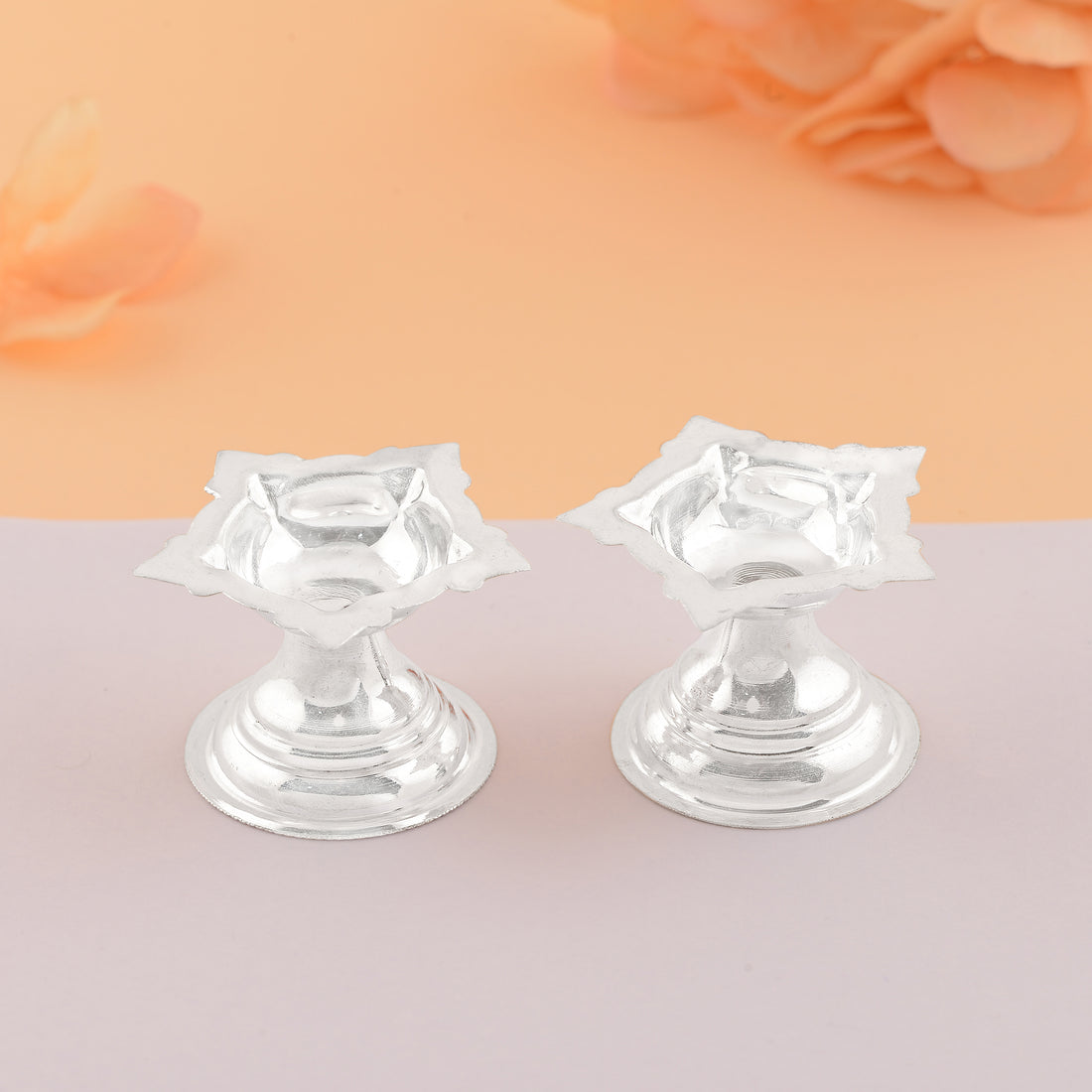 Silver Vattulu Diya Stand