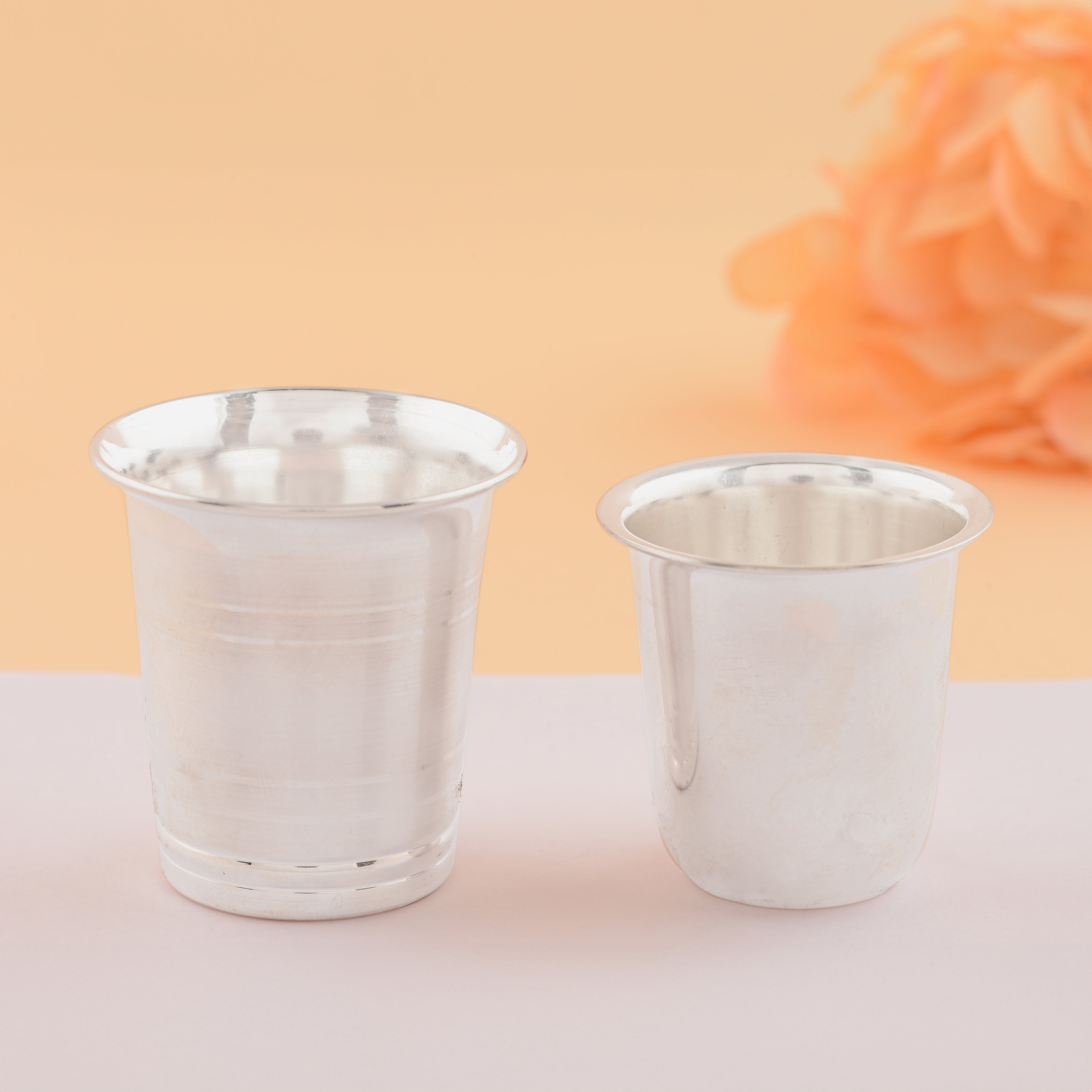 Assorted 92.5 Silver Glassware For Pooja