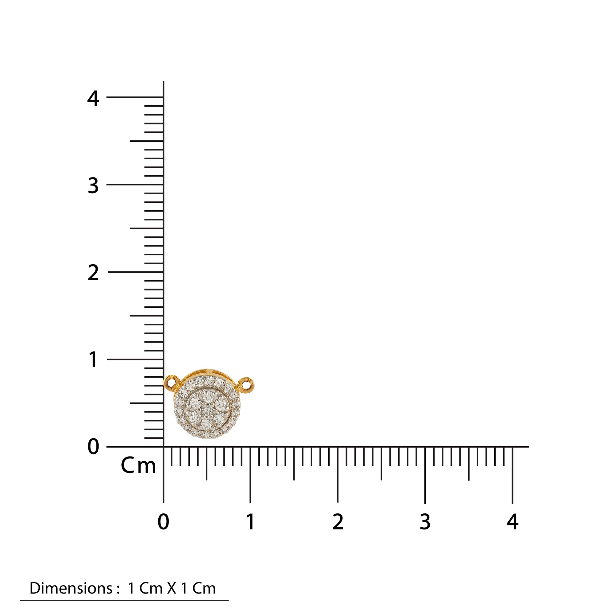 Gold Chain-Shunya Diamond Pendant - Krishna Jewellers Pearls and Gems