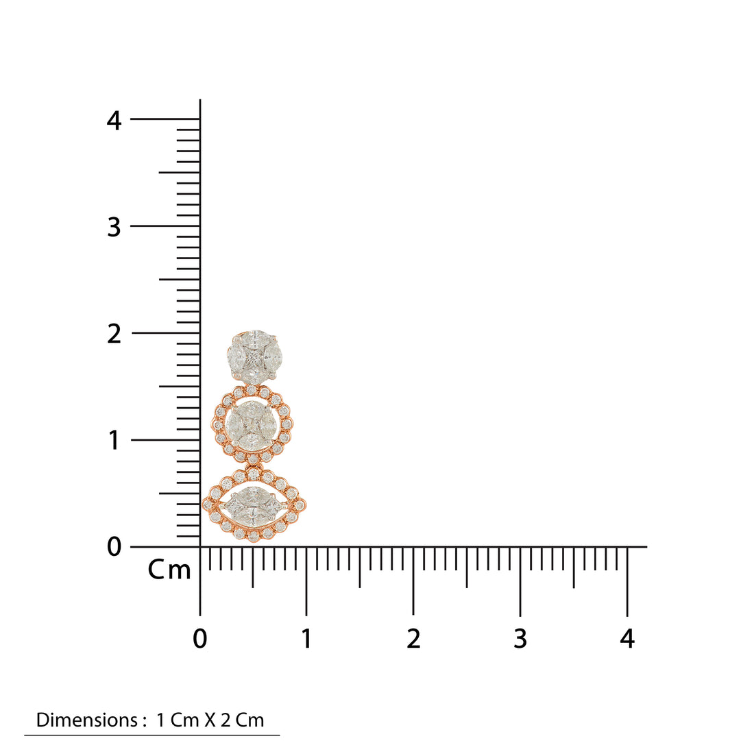 Rose Gold Chain Evil Eye Diamond Pendant - Krishna Jewellers Pearls and Gems