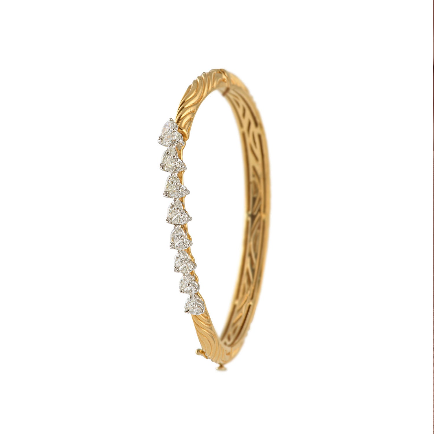 Fancy Heart Cut Diamond Bracelet - Krishna Jewellers Pearls and Gems