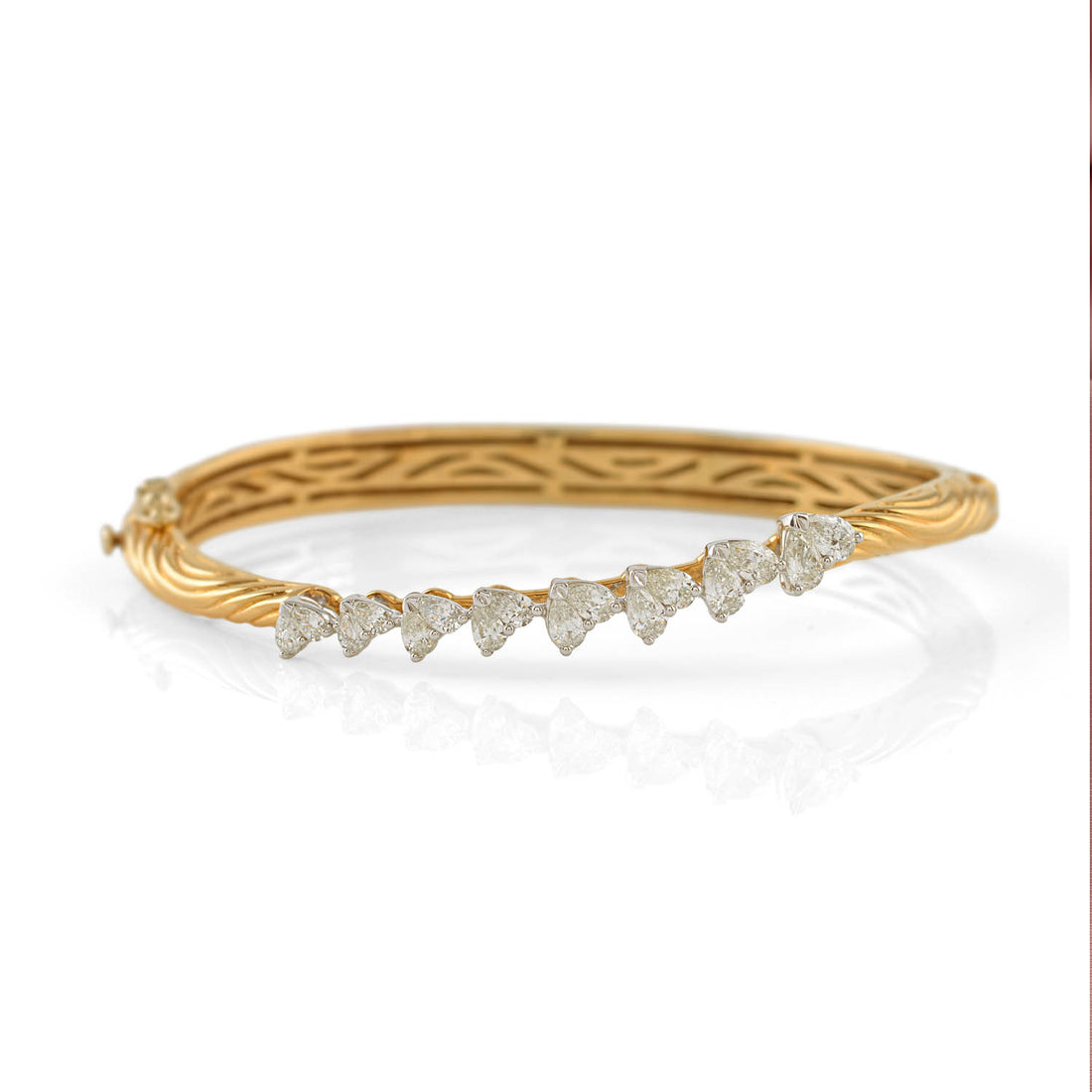 Fancy Heart Cut Diamond Bracelet - Krishna Jewellers Pearls and Gems